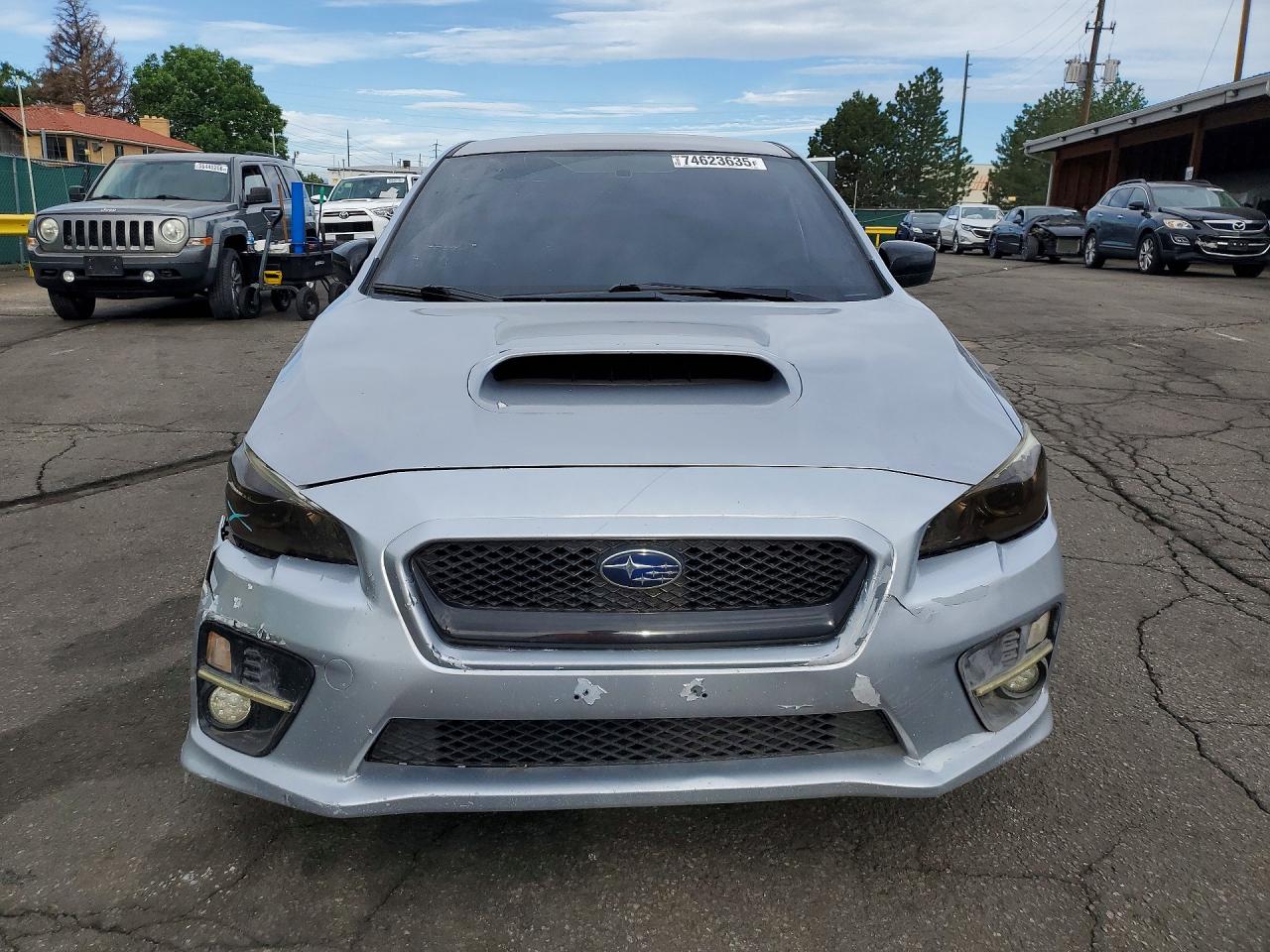 2015 Subaru Wrx Silver vin: JF1VA1A67F9805788