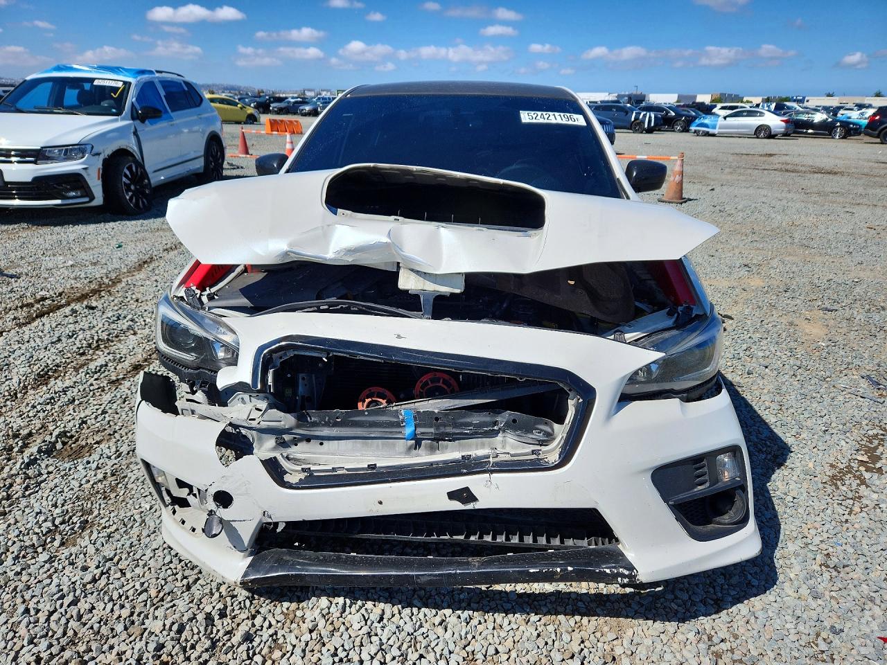 2015 Subaru Wrx White vin: JF1VA1A68F9835785