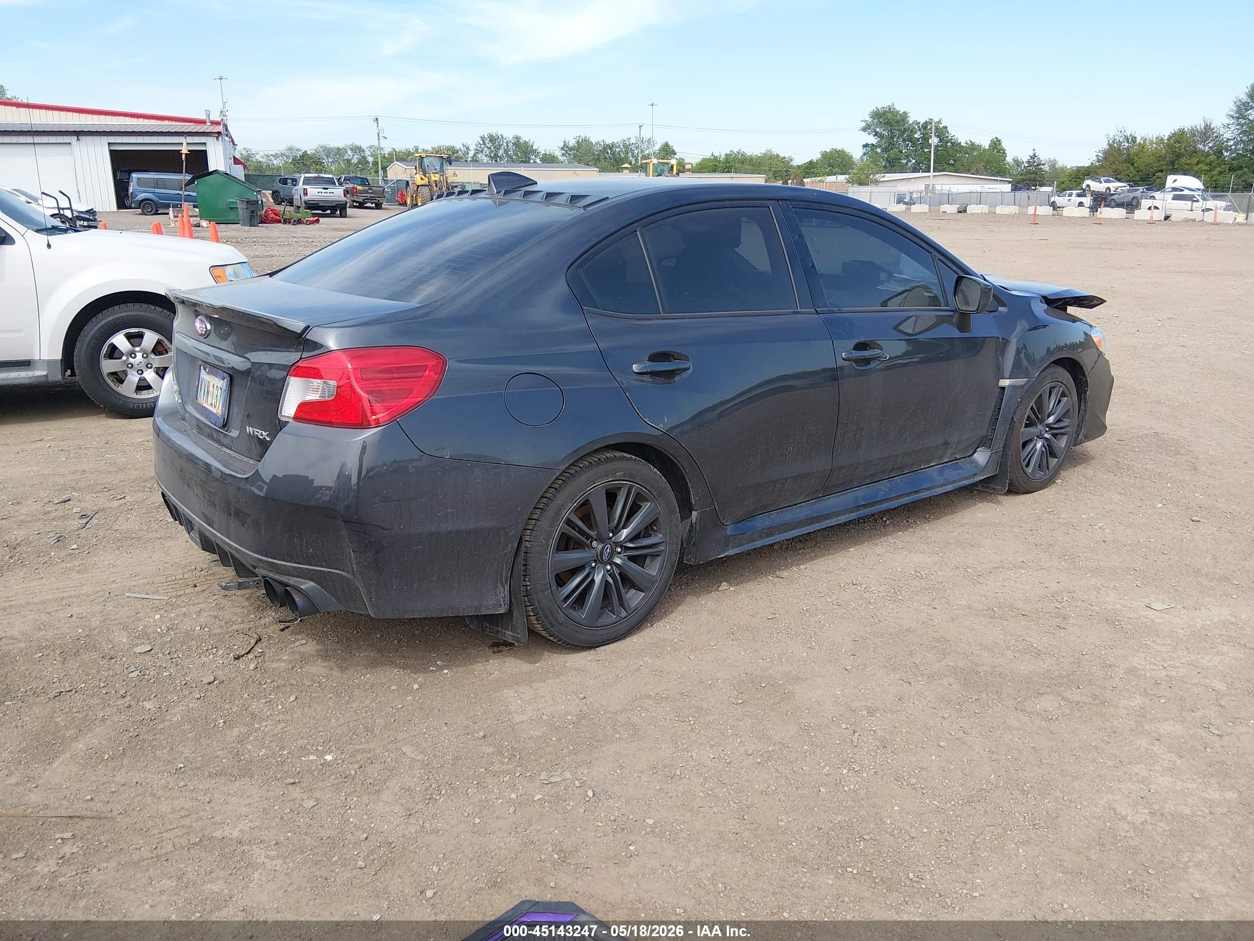 2018 Subaru Wrx   Серый vin: JF1VA1A68J9801502