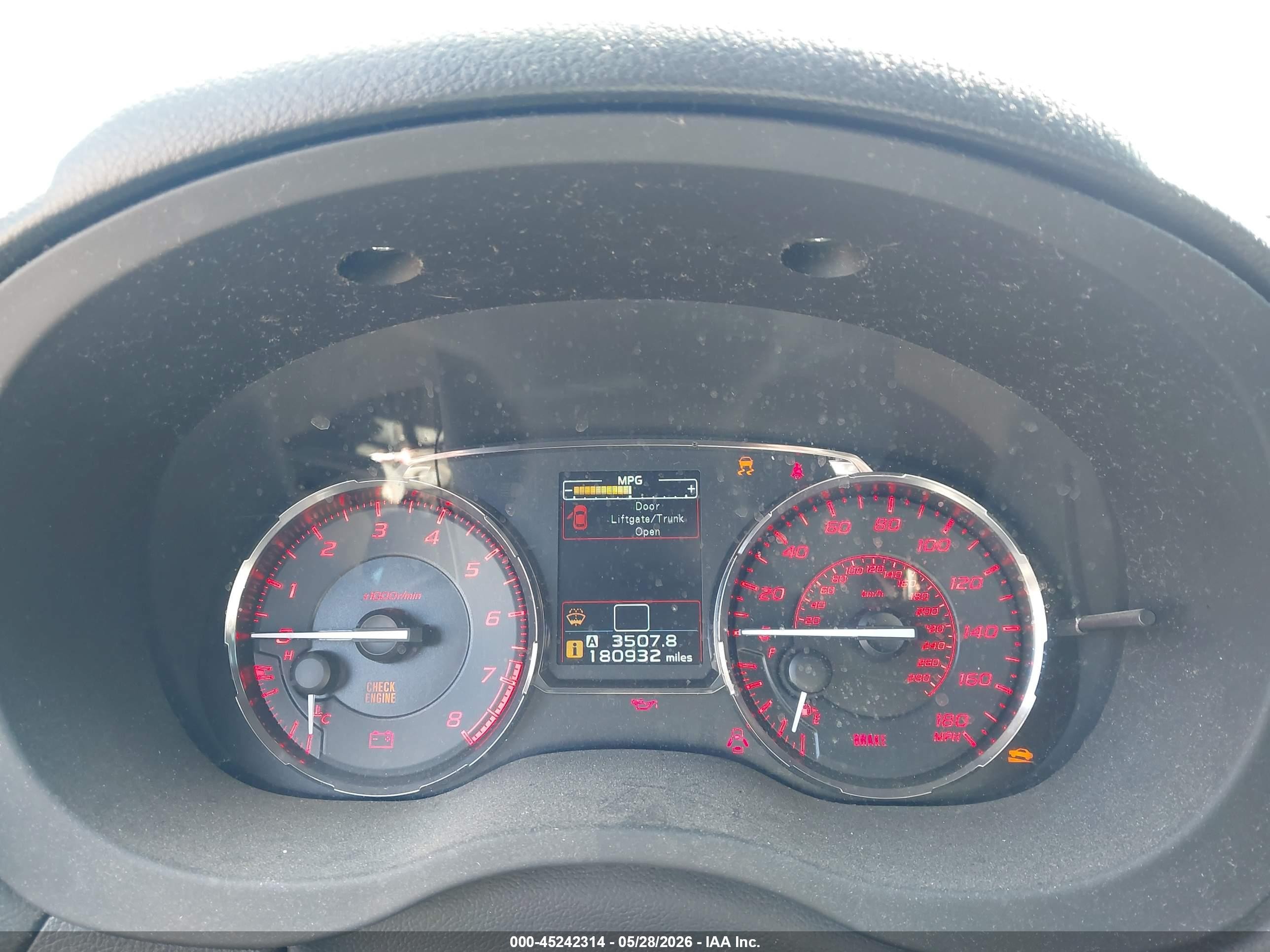 2015 Subaru Wrx Синий vin: JF1VA1A69F9801693