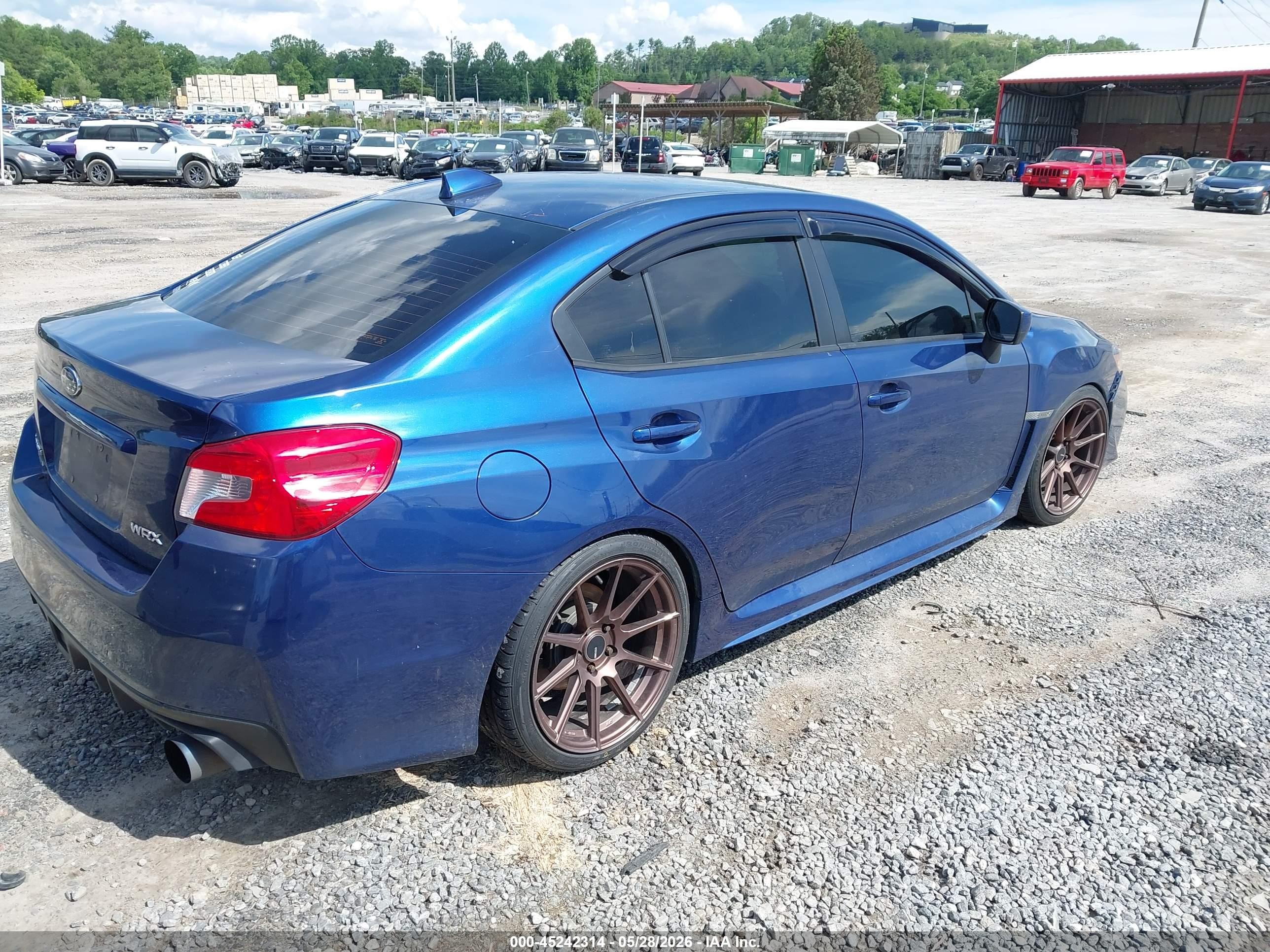 2015 Subaru Wrx Синий vin: JF1VA1A69F9801693