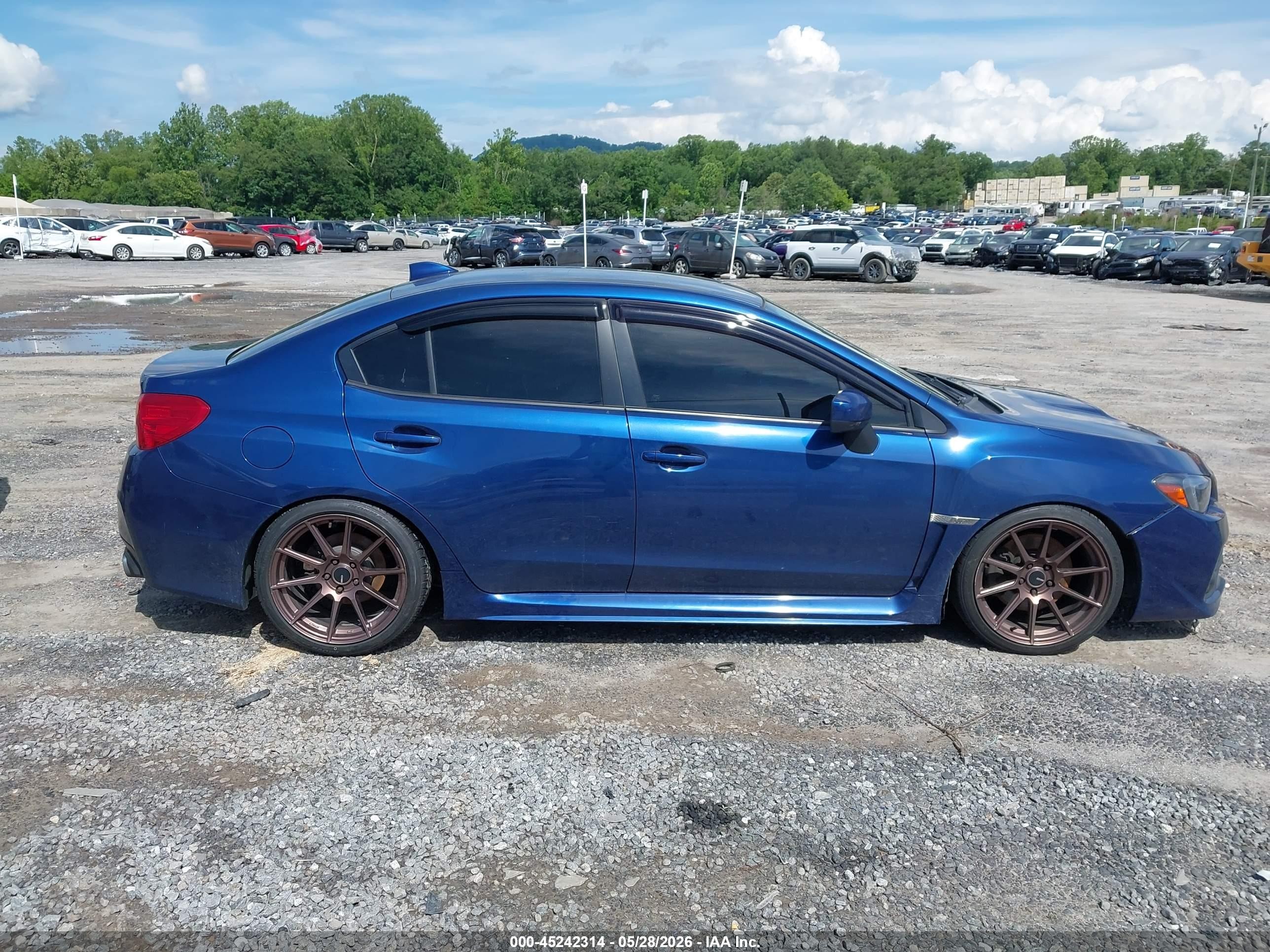 2015 Subaru Wrx Синий vin: JF1VA1A69F9801693