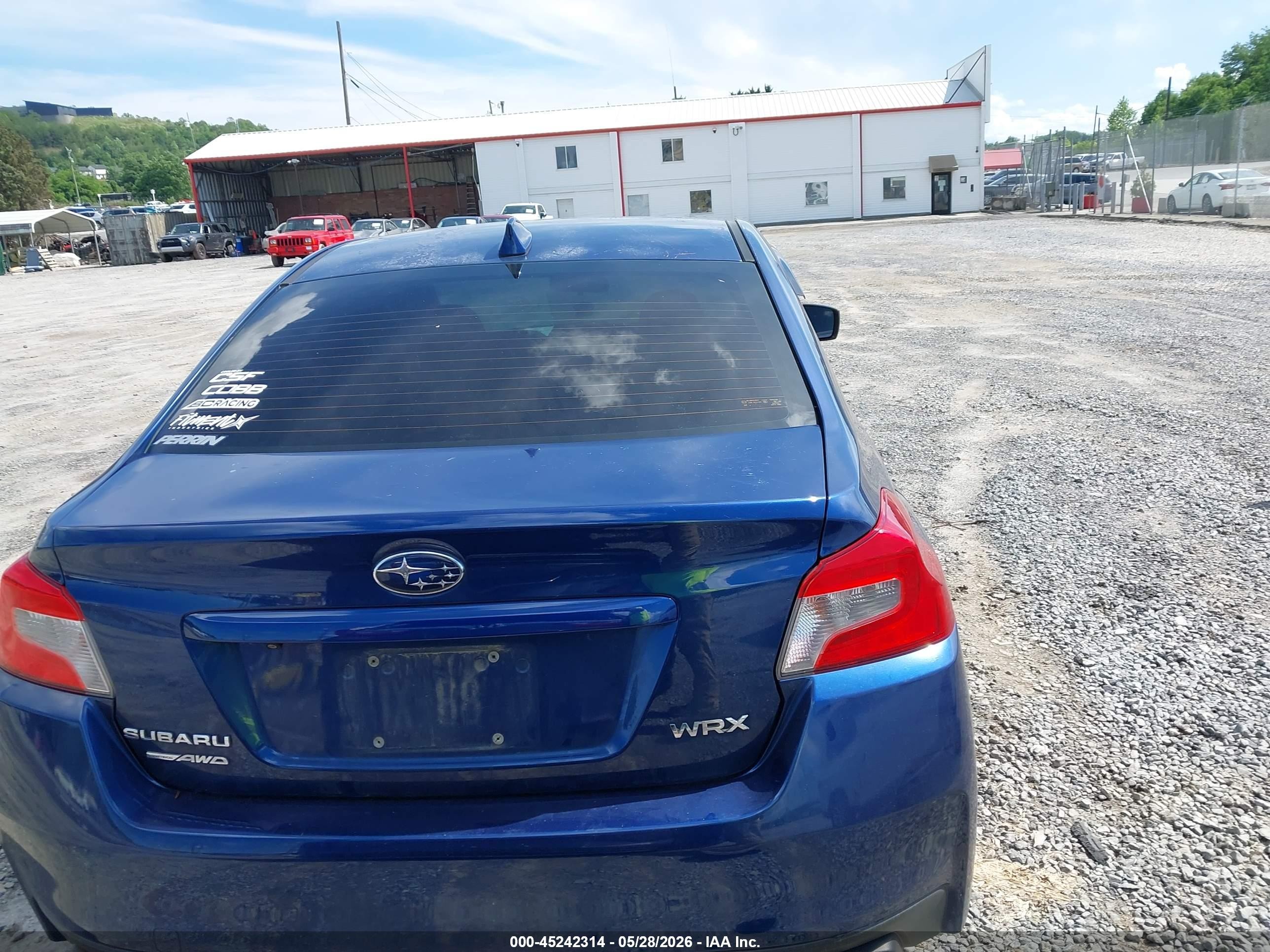 2015 Subaru Wrx Синий vin: JF1VA1A69F9801693
