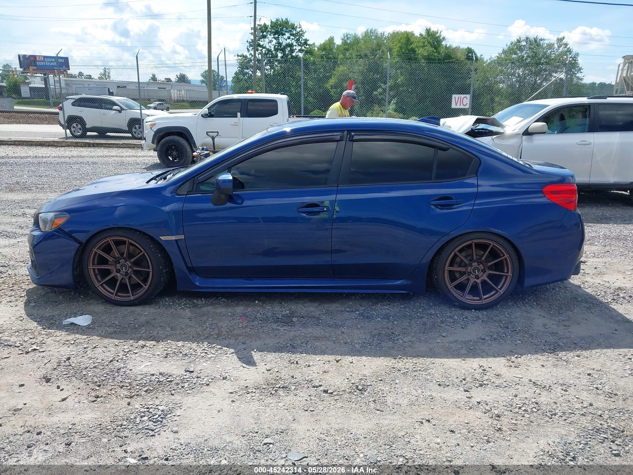 2015 Subaru Wrx Синий vin: JF1VA1A69F9801693