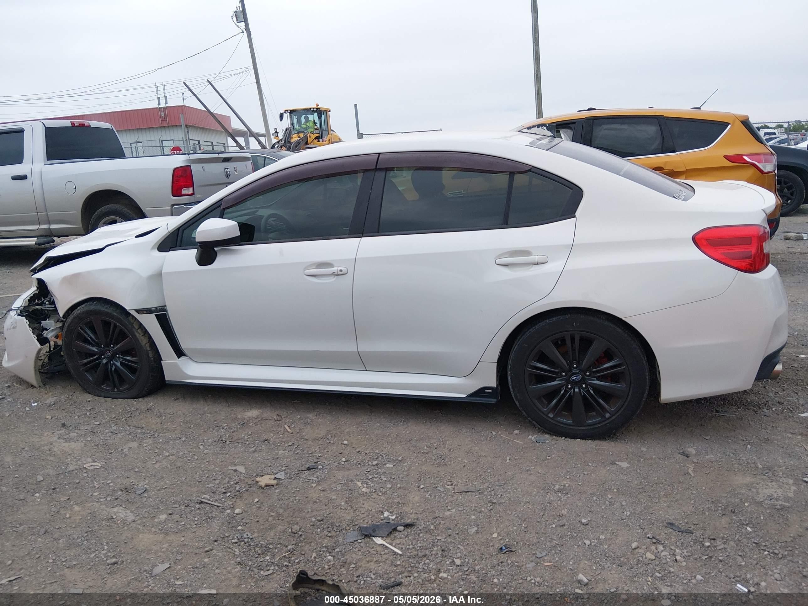 2015 Subaru Wrx   White vin: JF1VA1A69F9833964