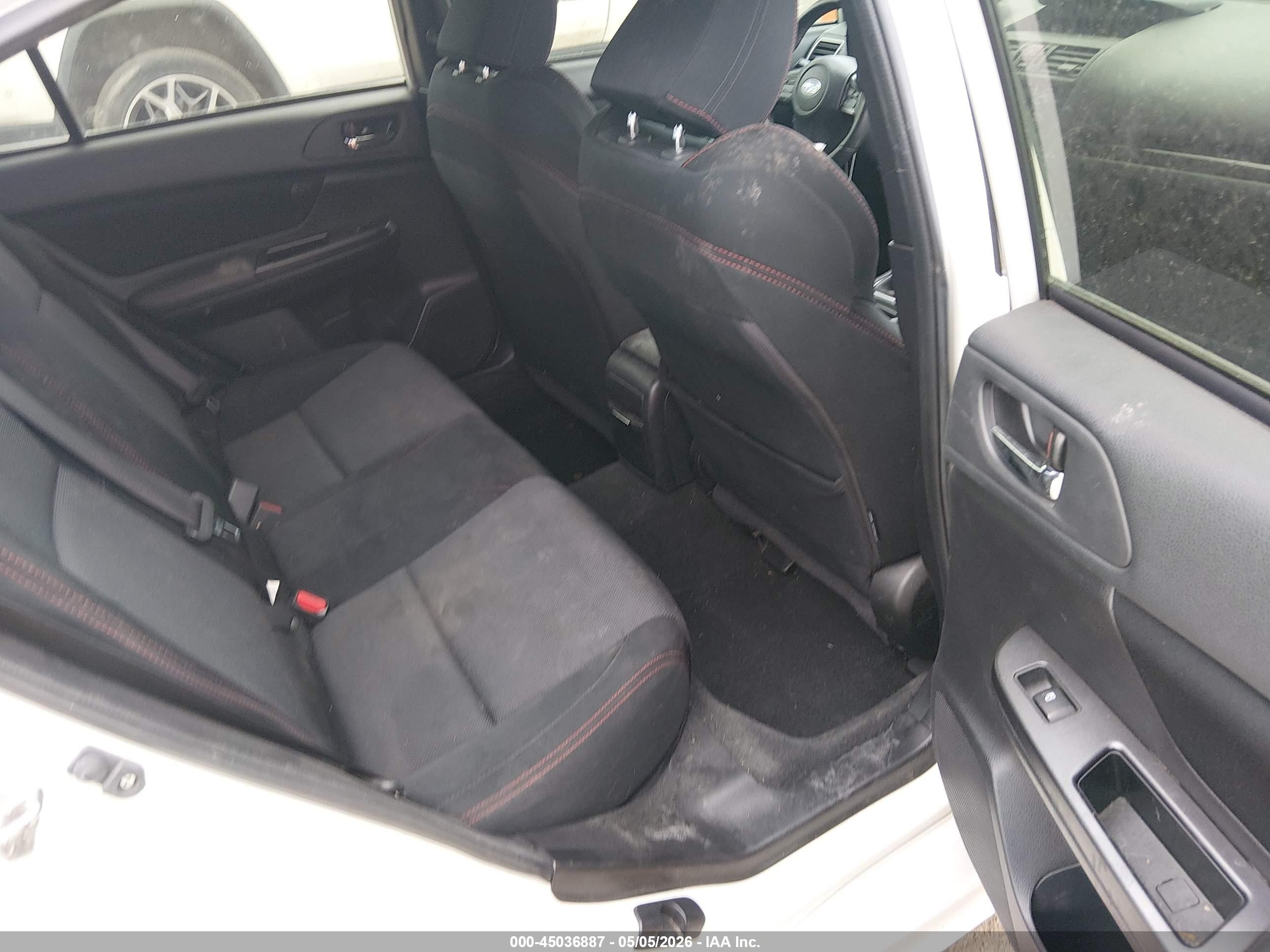 2015 Subaru Wrx   White vin: JF1VA1A69F9833964