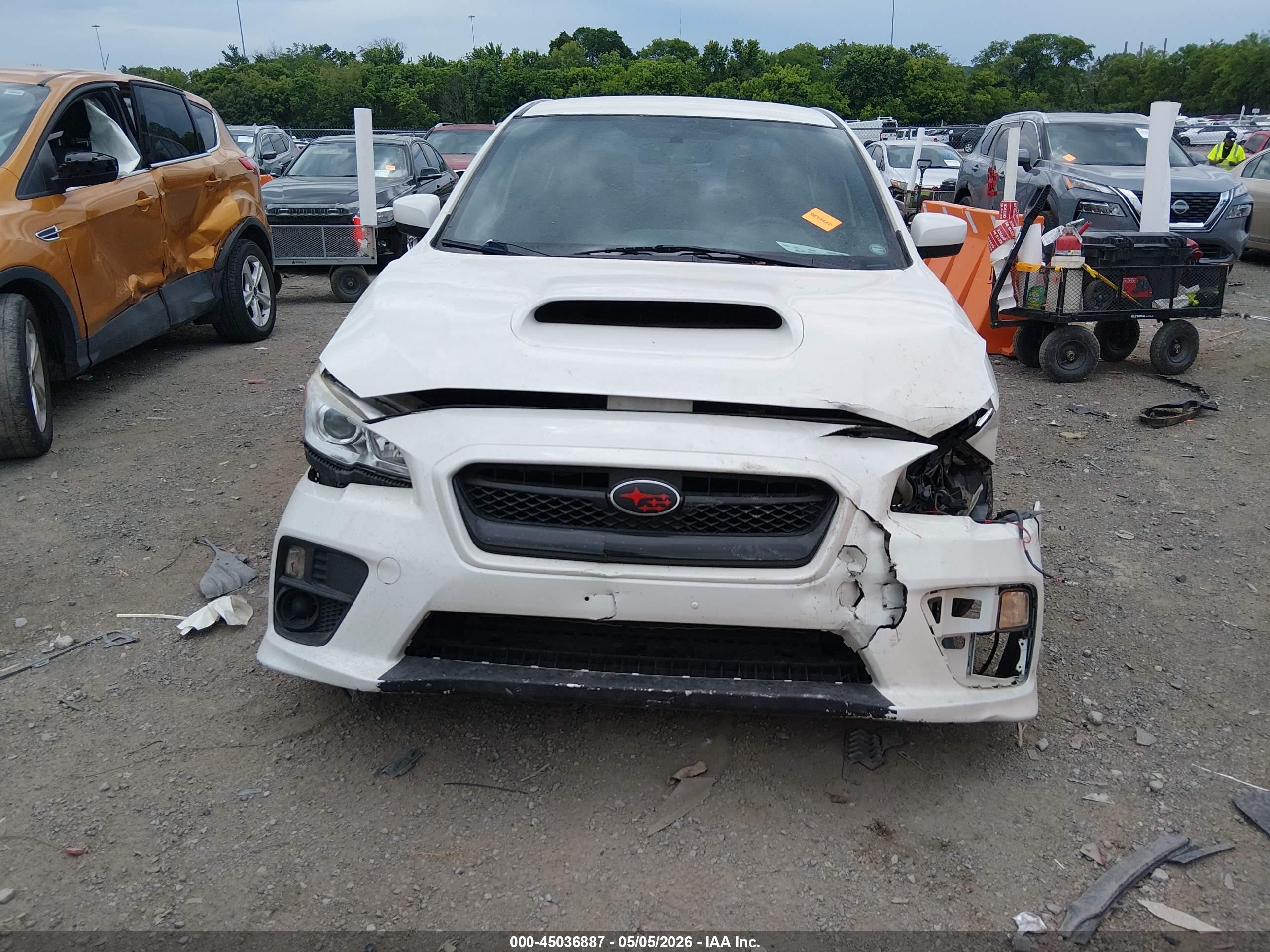 2015 Subaru Wrx   White vin: JF1VA1A69F9833964