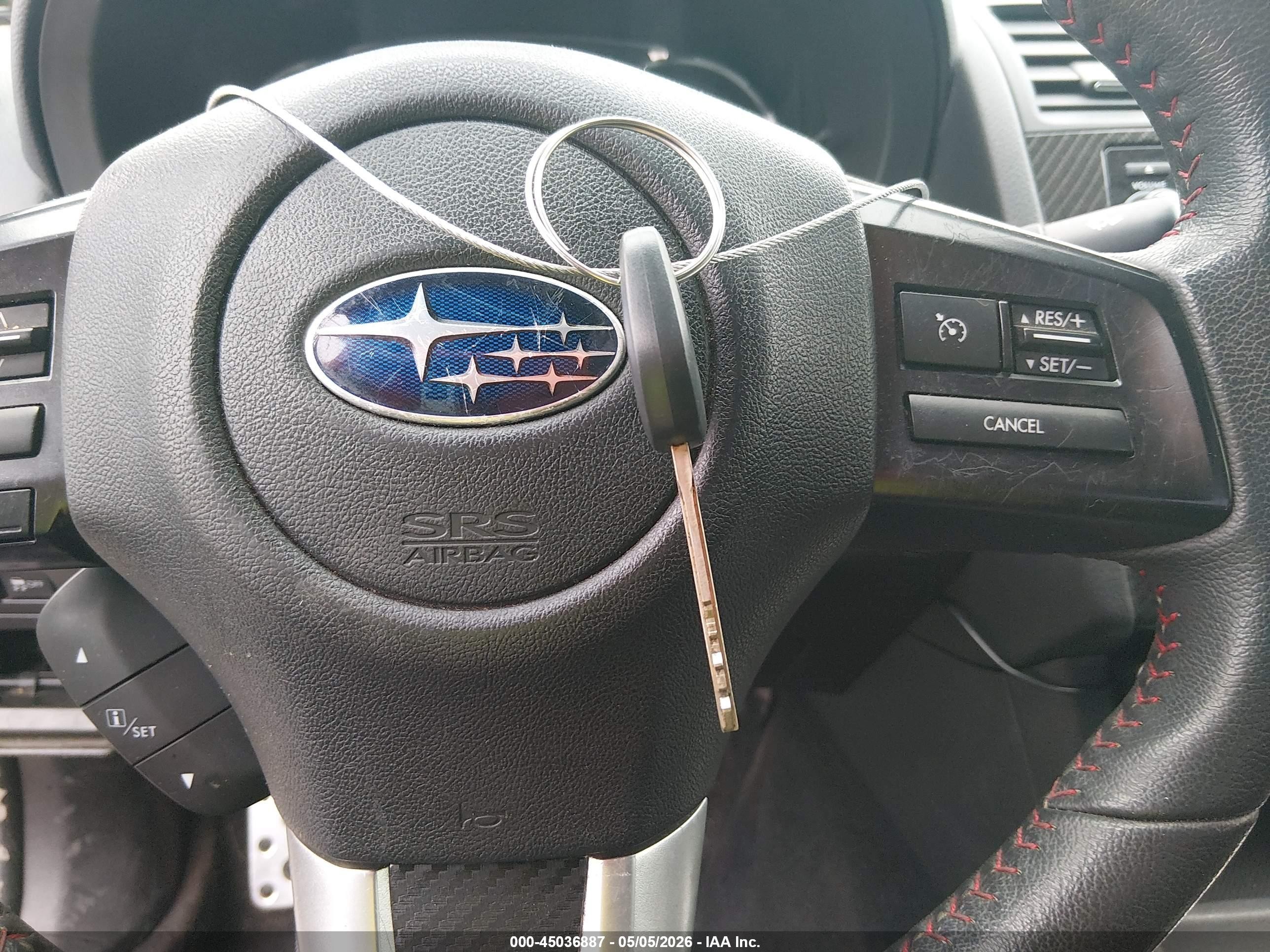 2015 Subaru Wrx   White vin: JF1VA1A69F9833964