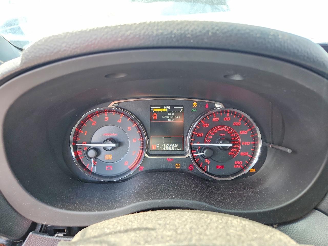 2015 Subaru Wrx Black vin: JF1VA1A69F9834399