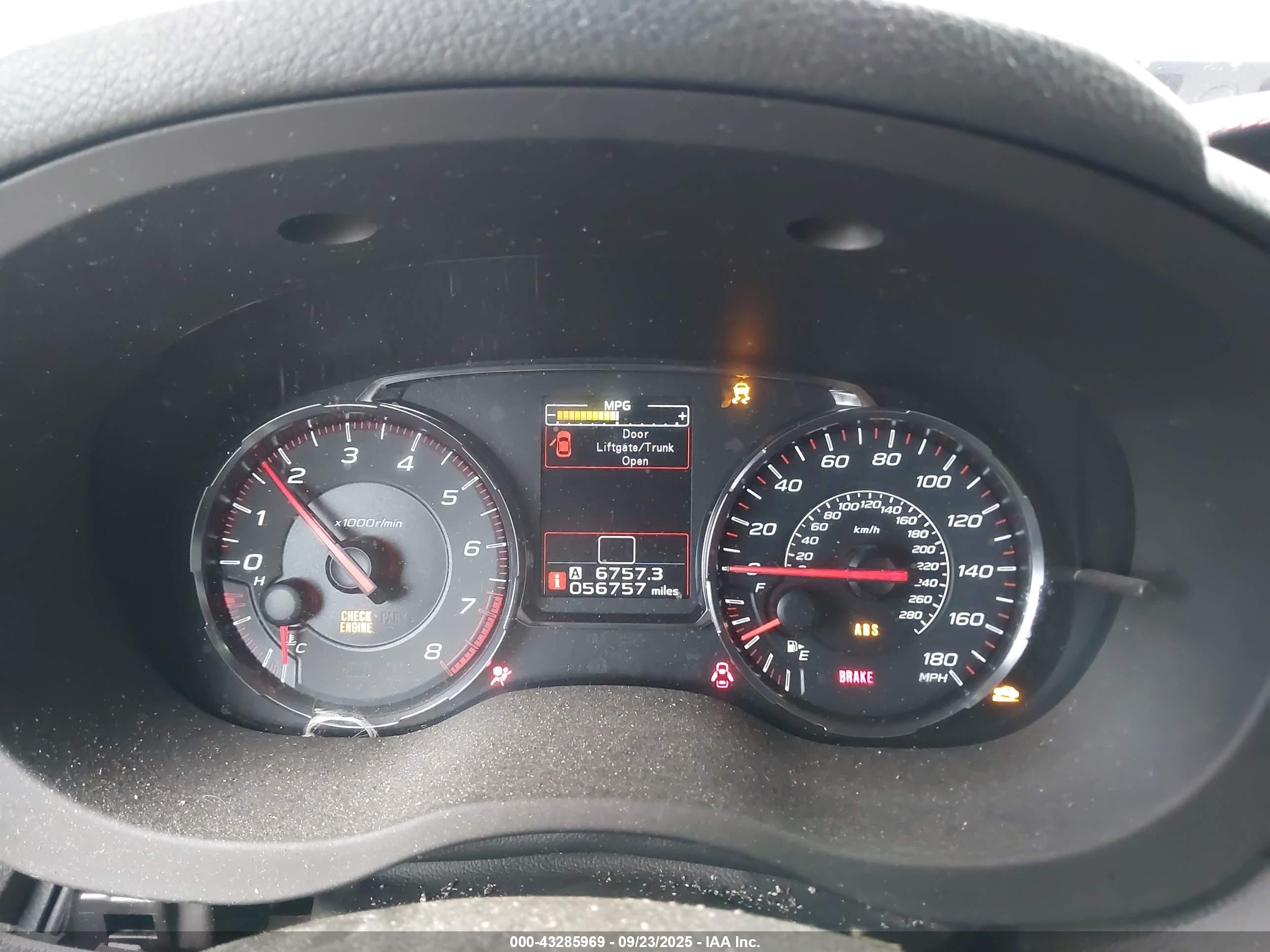 2021 Subaru Wrx   Синий vin: JF1VA1A69M9819947