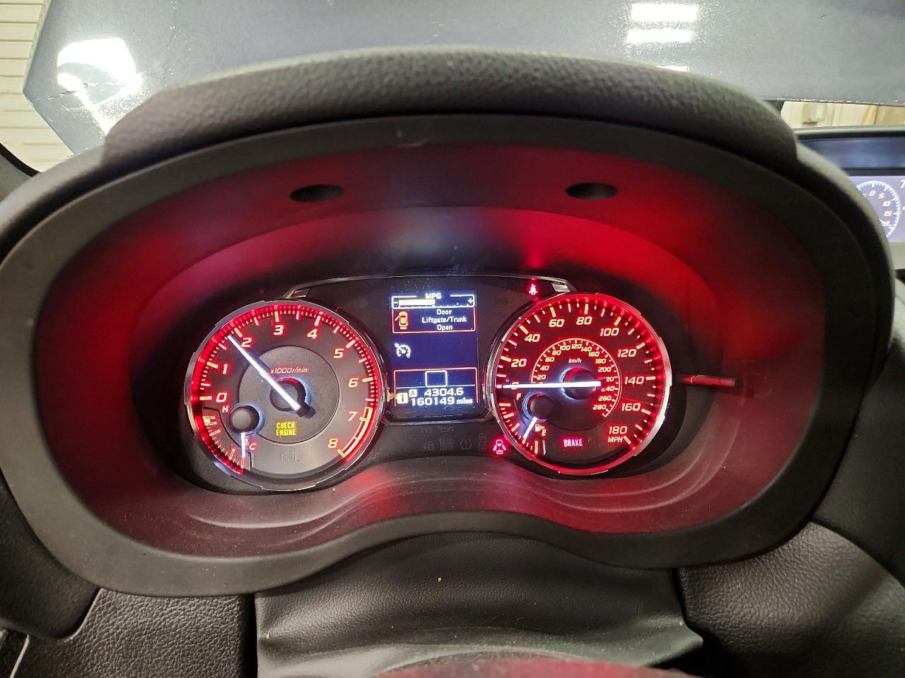 2015 Subaru Wrx Gray vin: JF1VA1A6XF9805803