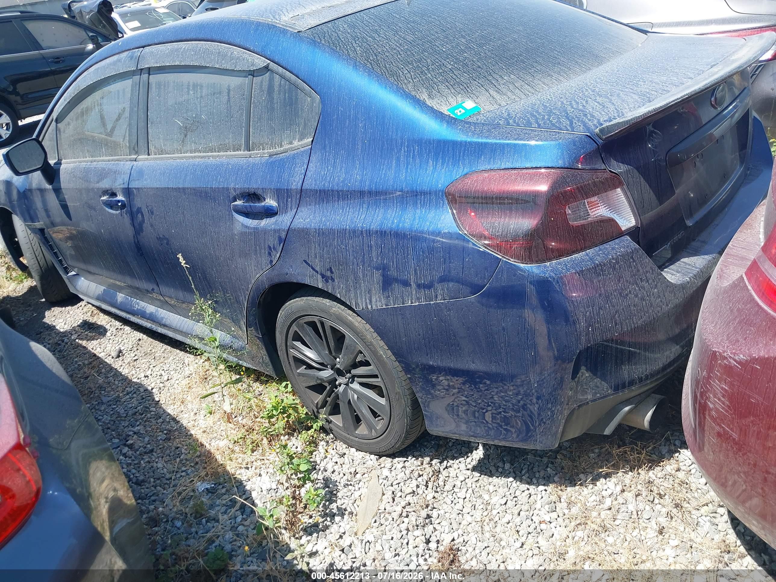 2015 Subaru Wrx   Blue vin: JF1VA1A6XF9807891