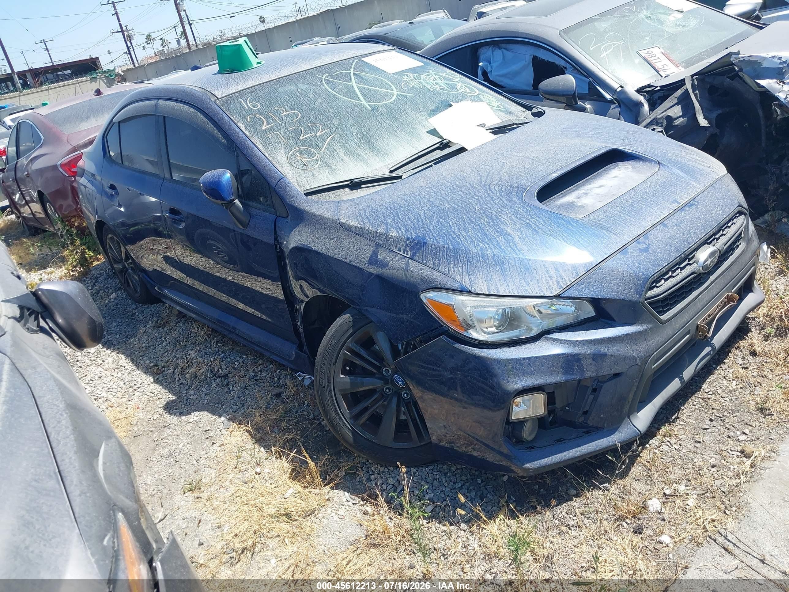 2015 Subaru Wrx   Blue vin: JF1VA1A6XF9807891