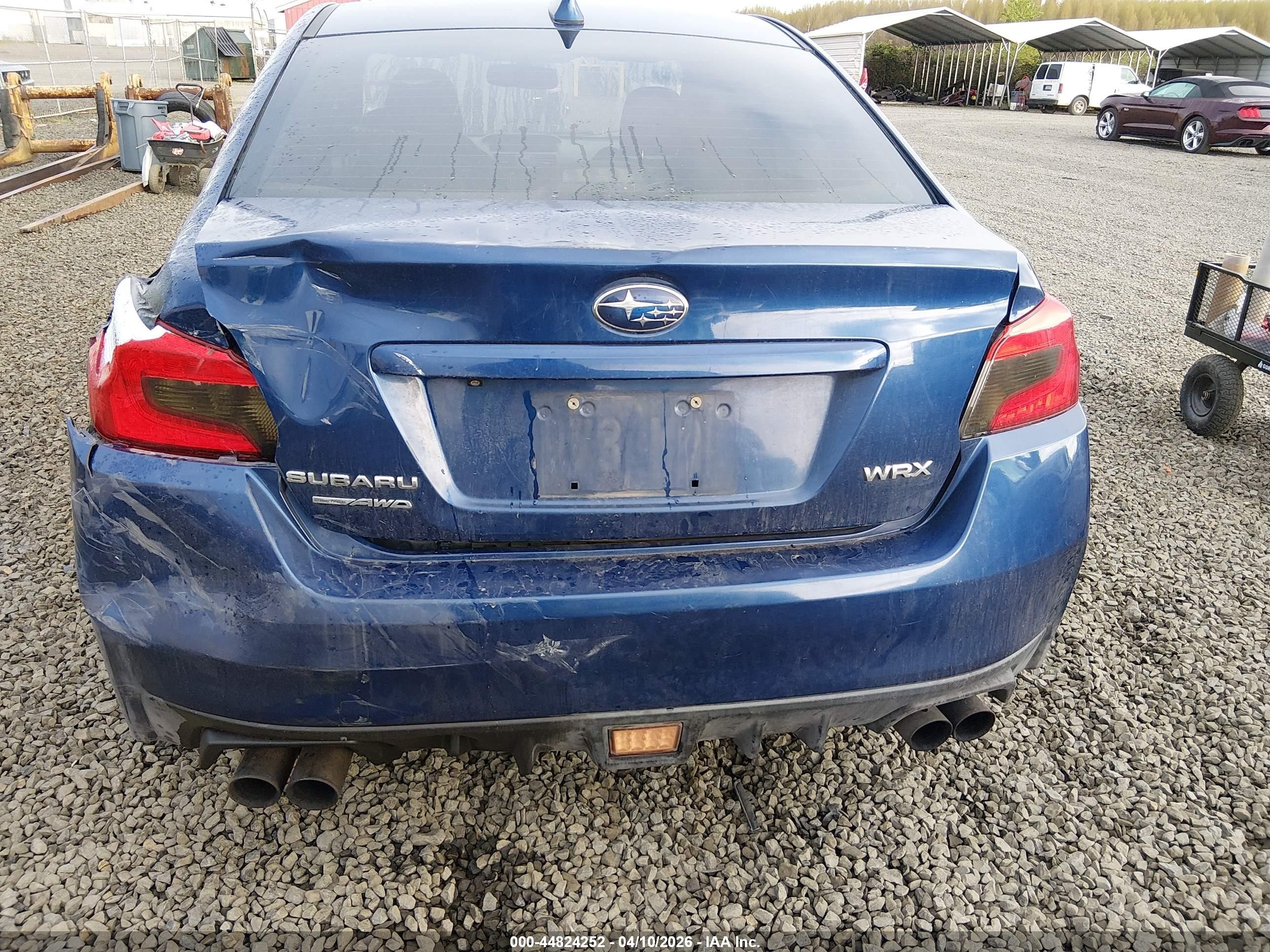 2015 Subaru Wrx   Dark Blue vin: JF1VA1A6XF9832659