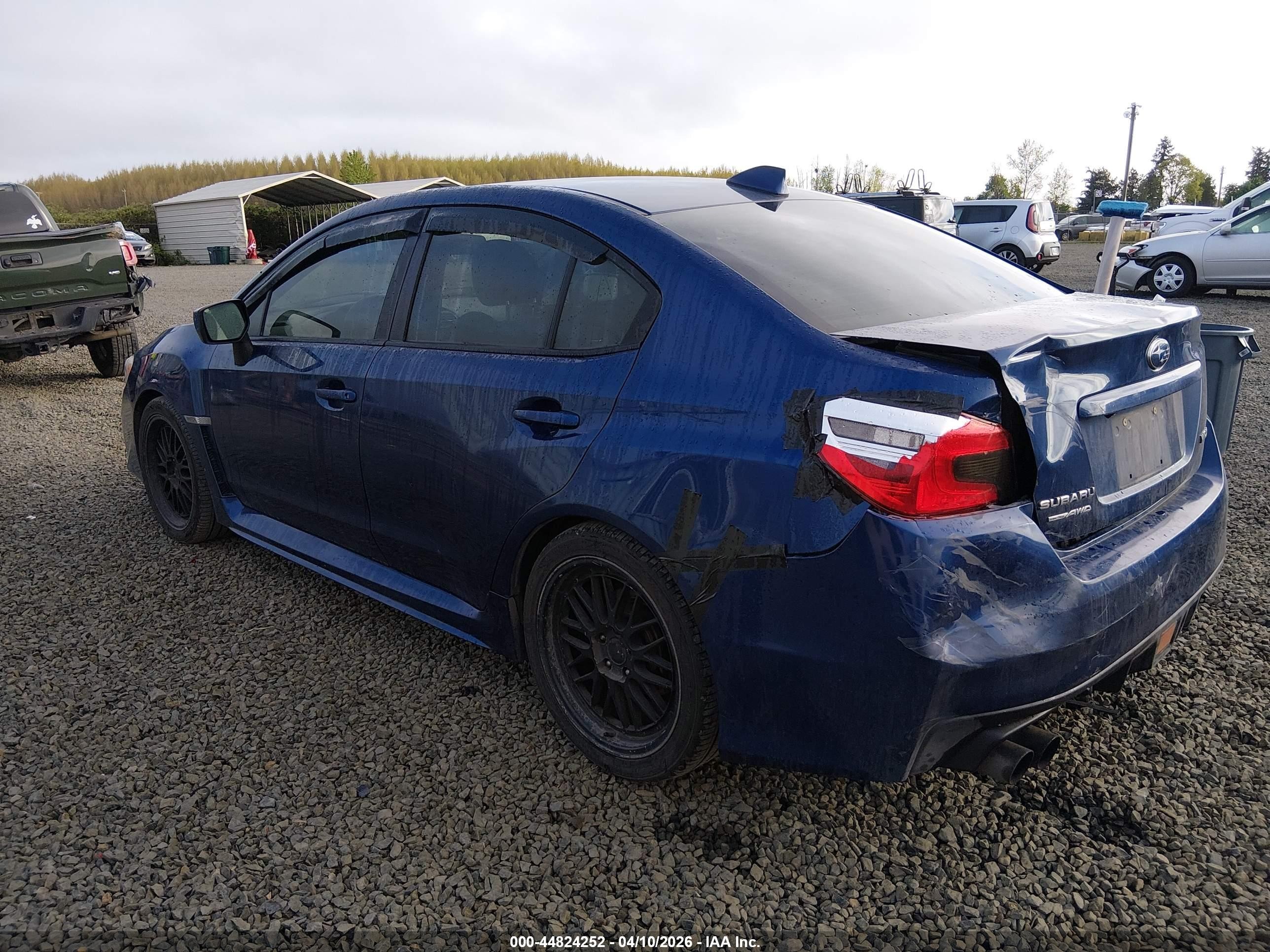 2015 Subaru Wrx   Dark Blue vin: JF1VA1A6XF9832659