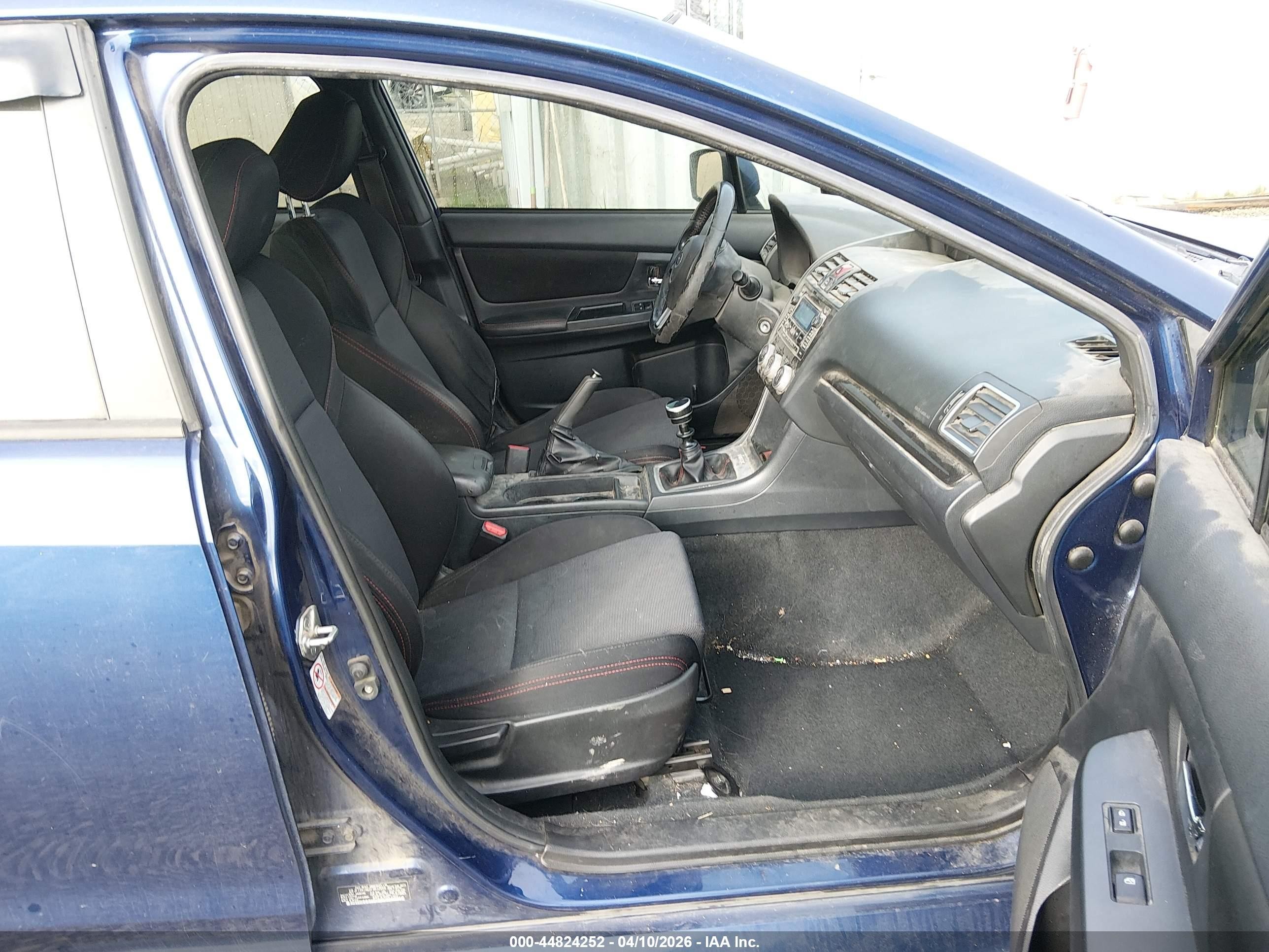 2015 Subaru Wrx   Dark Blue vin: JF1VA1A6XF9832659