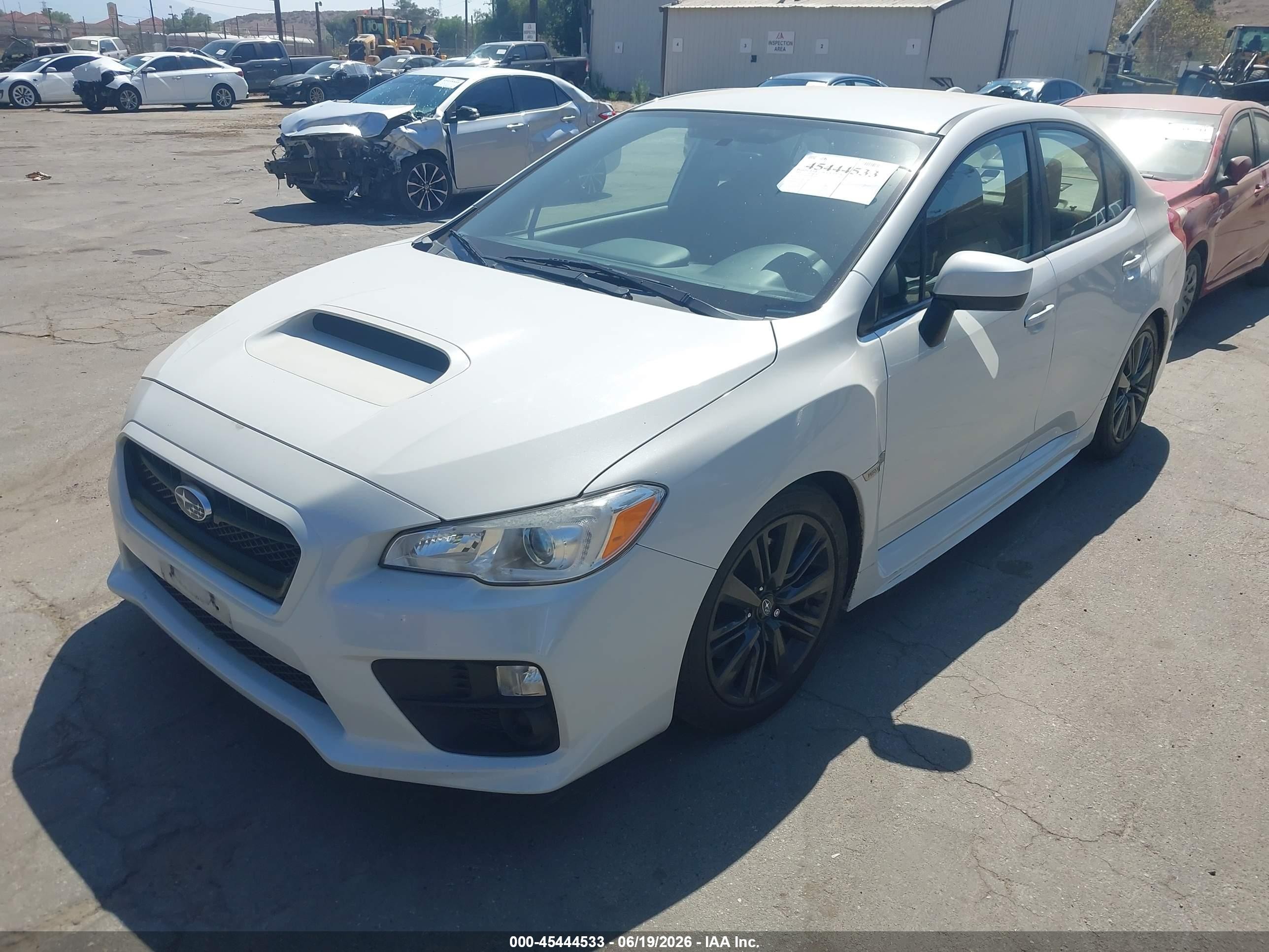 2015 Subaru Wrx   White vin: JF1VA1A6XF9837327
