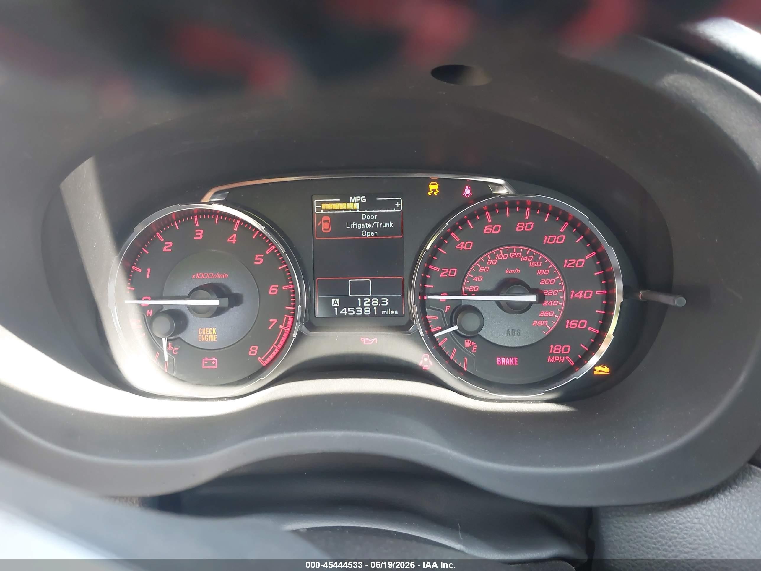 2015 Subaru Wrx   White vin: JF1VA1A6XF9837327