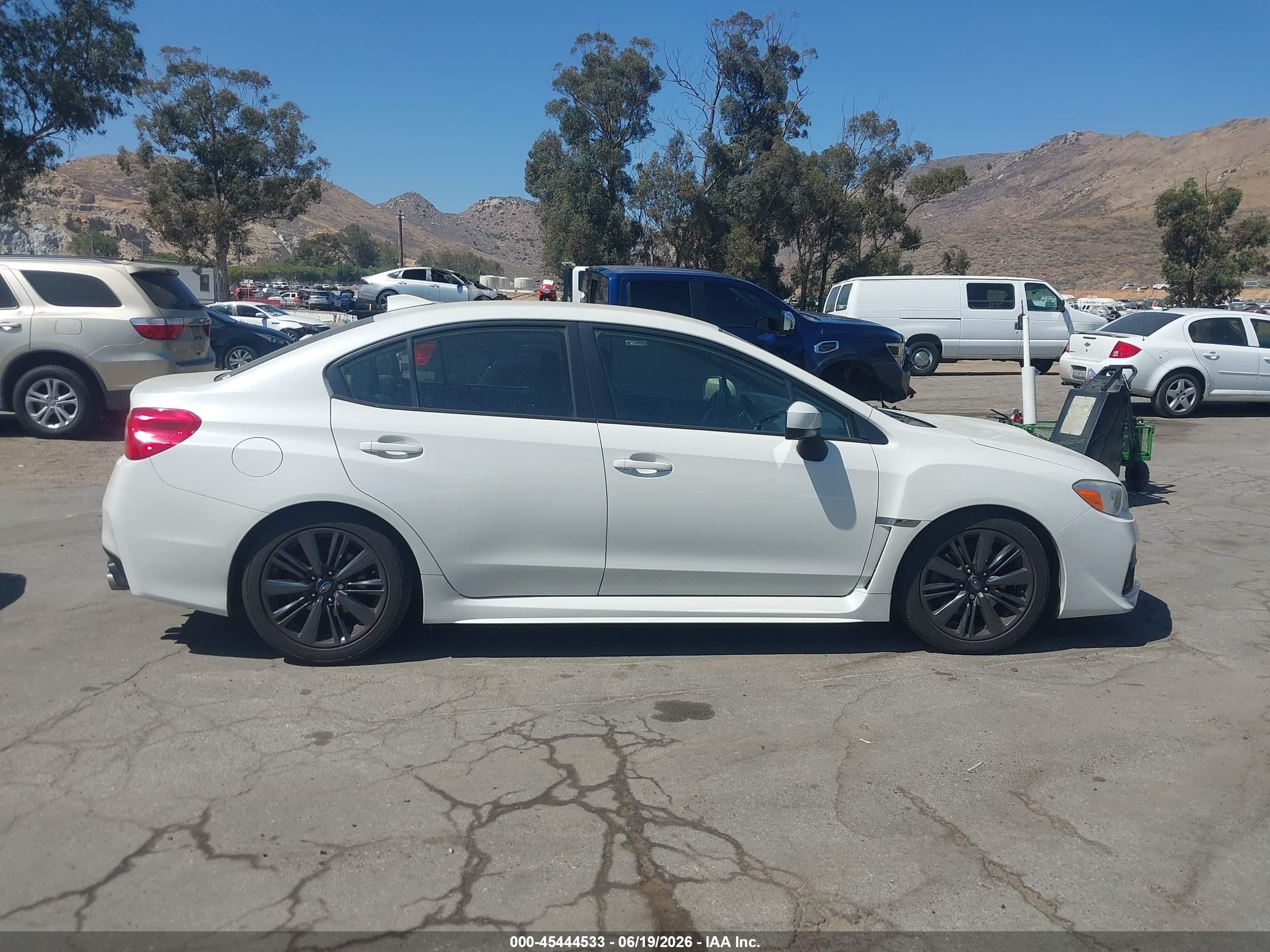 2015 Subaru Wrx   White vin: JF1VA1A6XF9837327