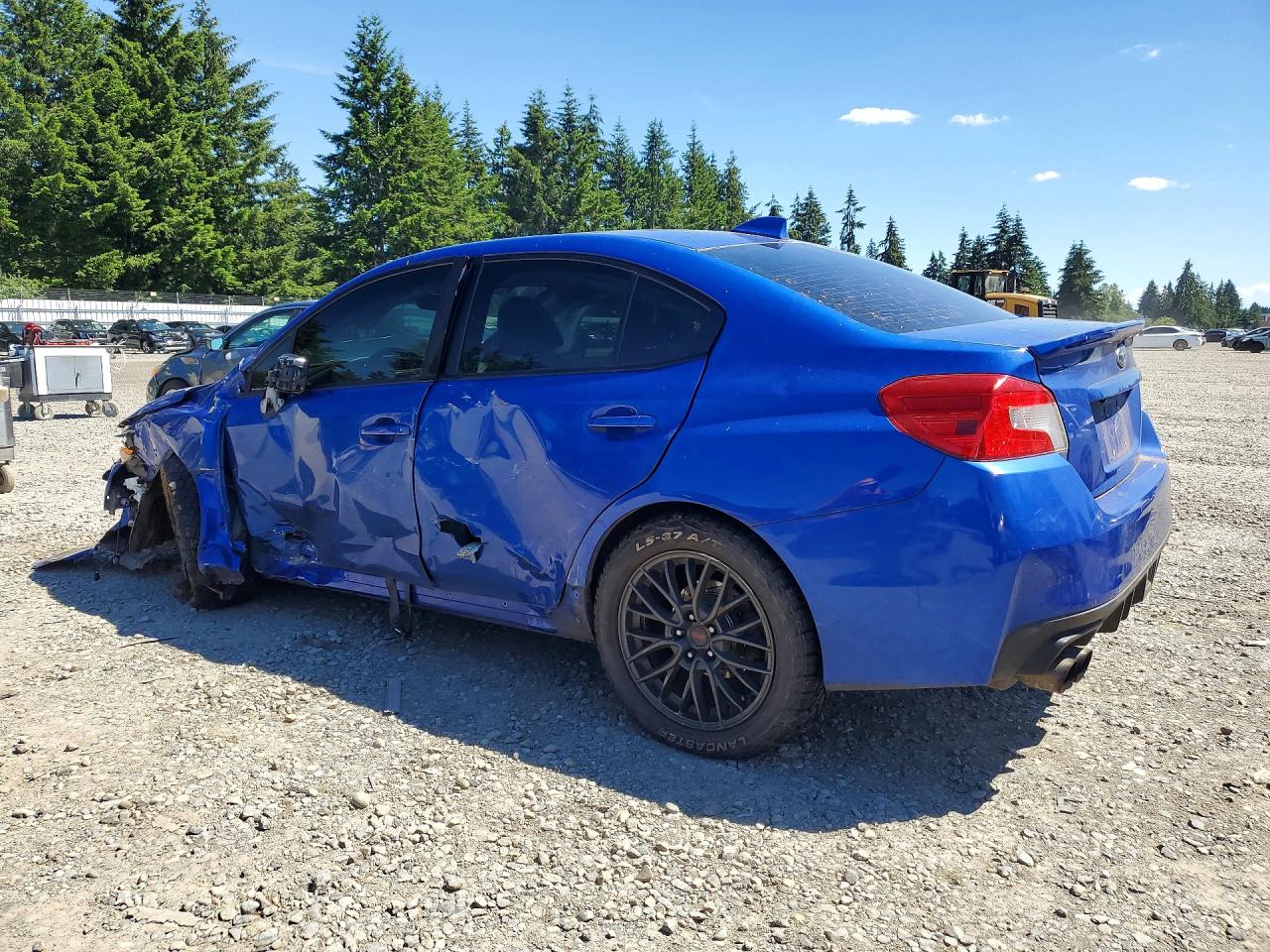2017 Subaru Wrx Синий vin: JF1VA1B61H9809384