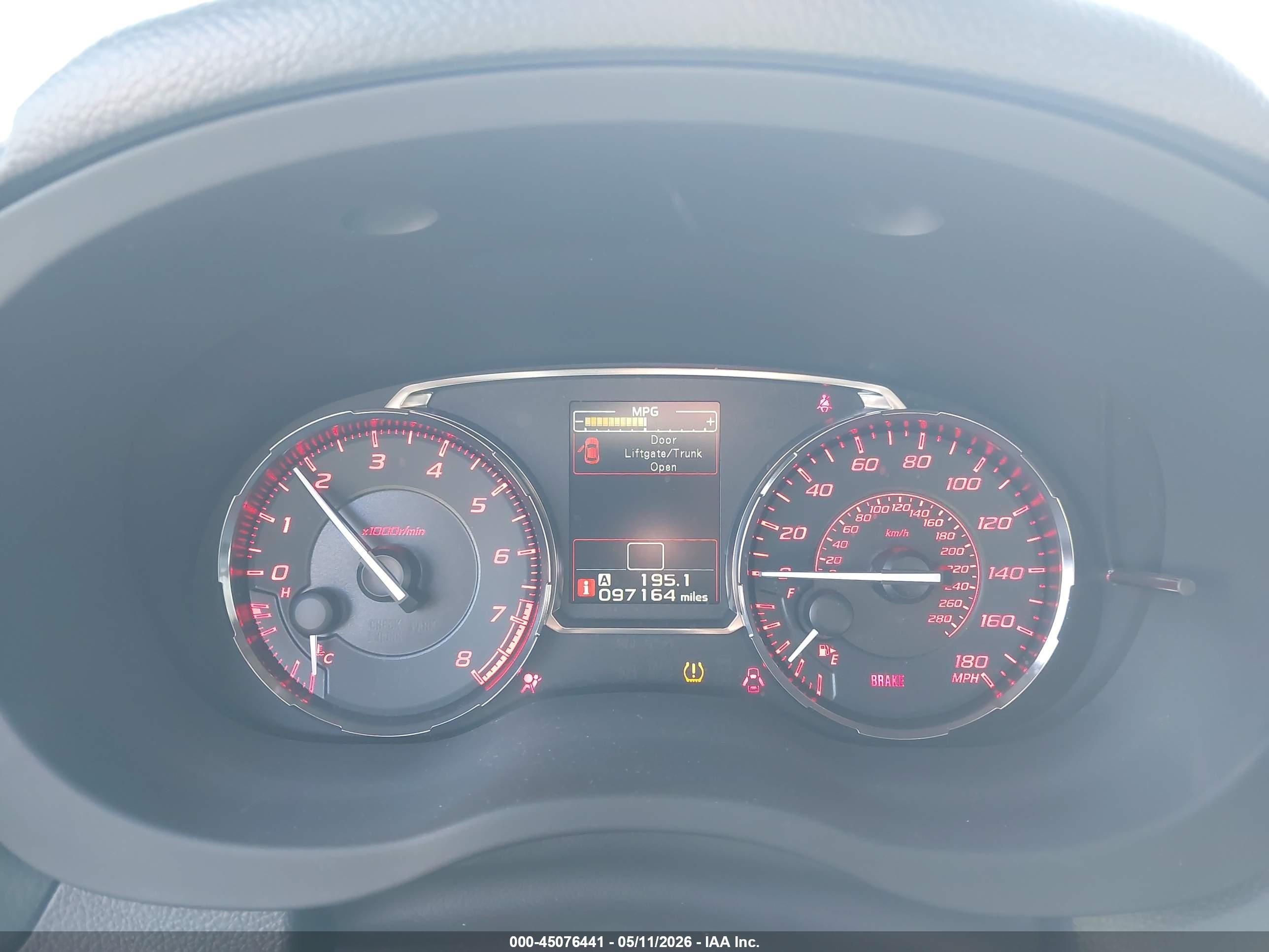 2016 Subaru Wrx   Серый vin: JF1VA1B62G9823986