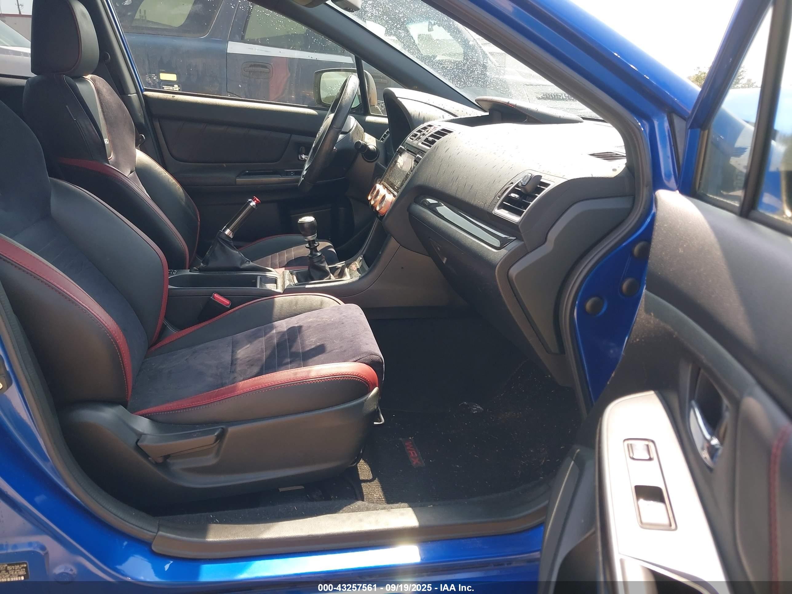 2018 Subaru Wrx Premium Blue vin: JF1VA1B65J9801357