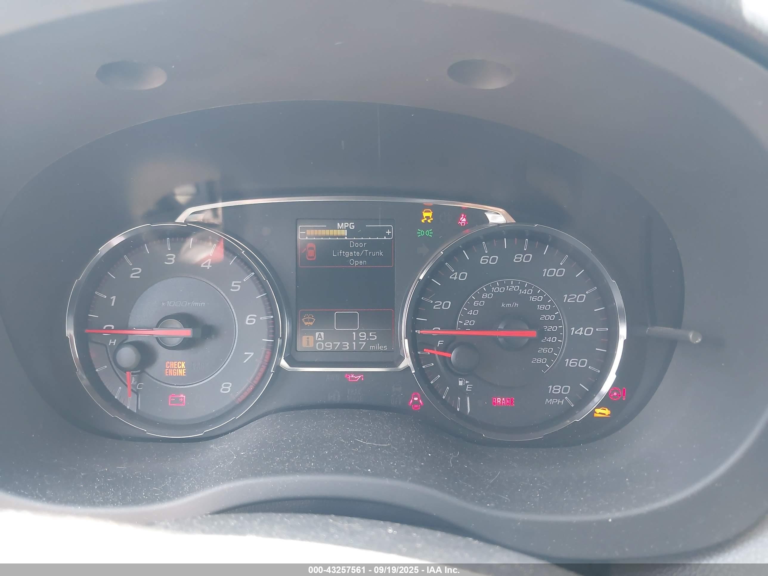 2018 Subaru Wrx Premium Blue vin: JF1VA1B65J9801357