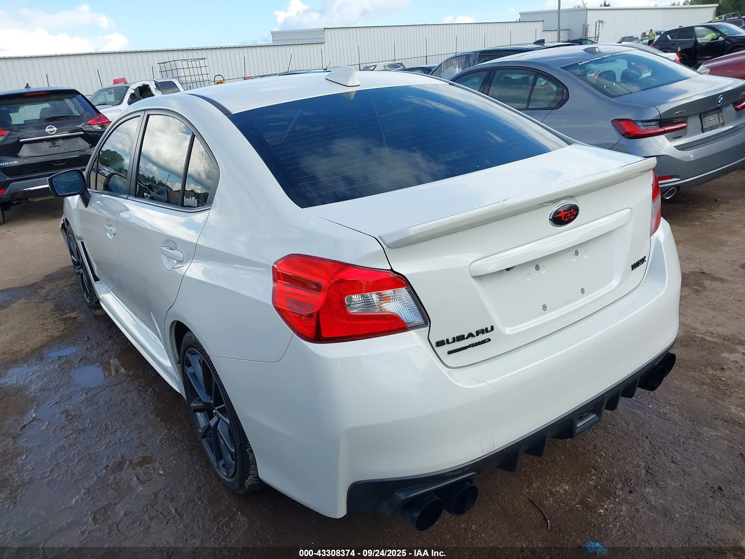 2018 Subaru Wrx Premium White vin: JF1VA1B65J9832687