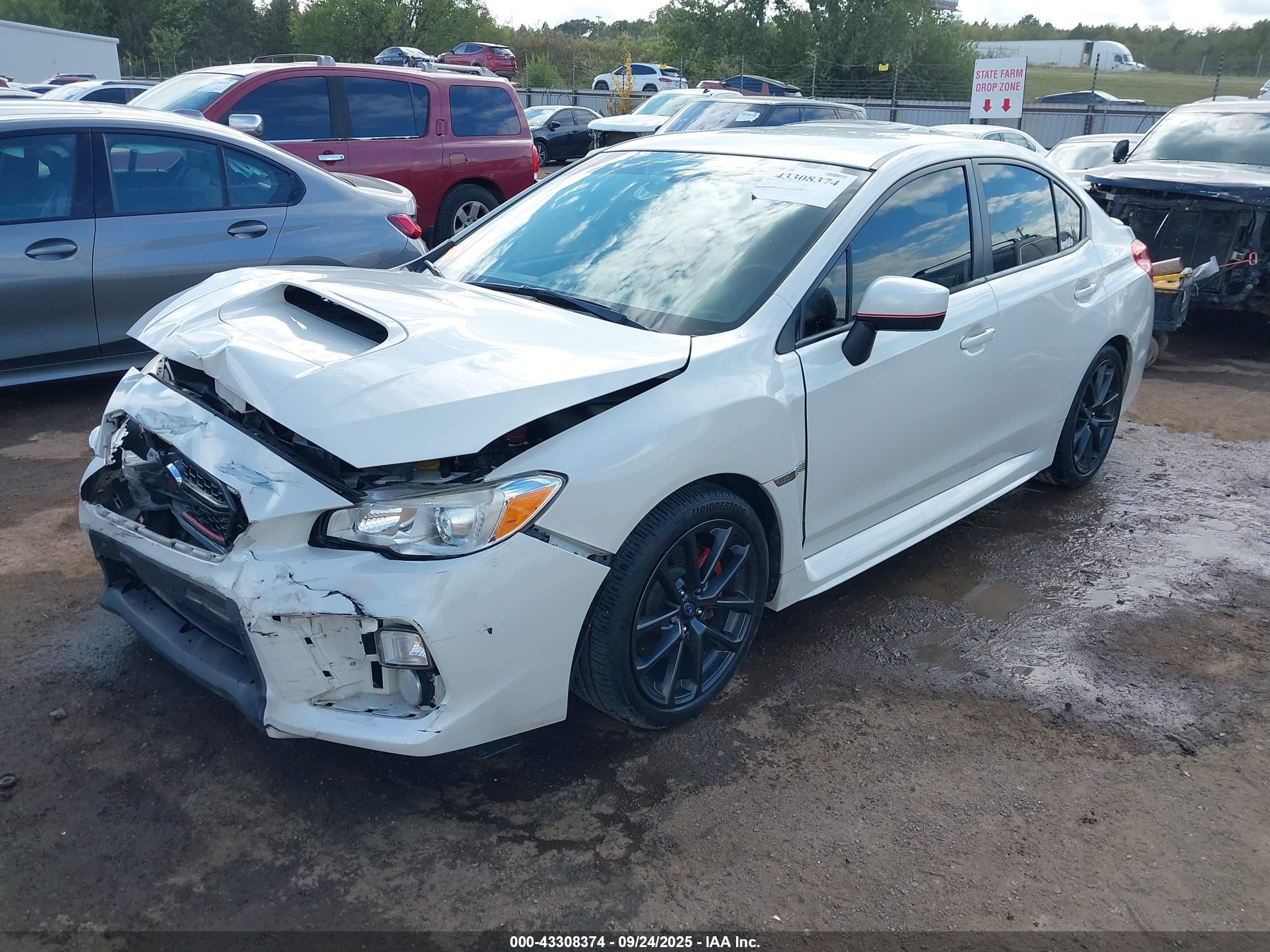2018 Subaru Wrx Premium White vin: JF1VA1B65J9832687