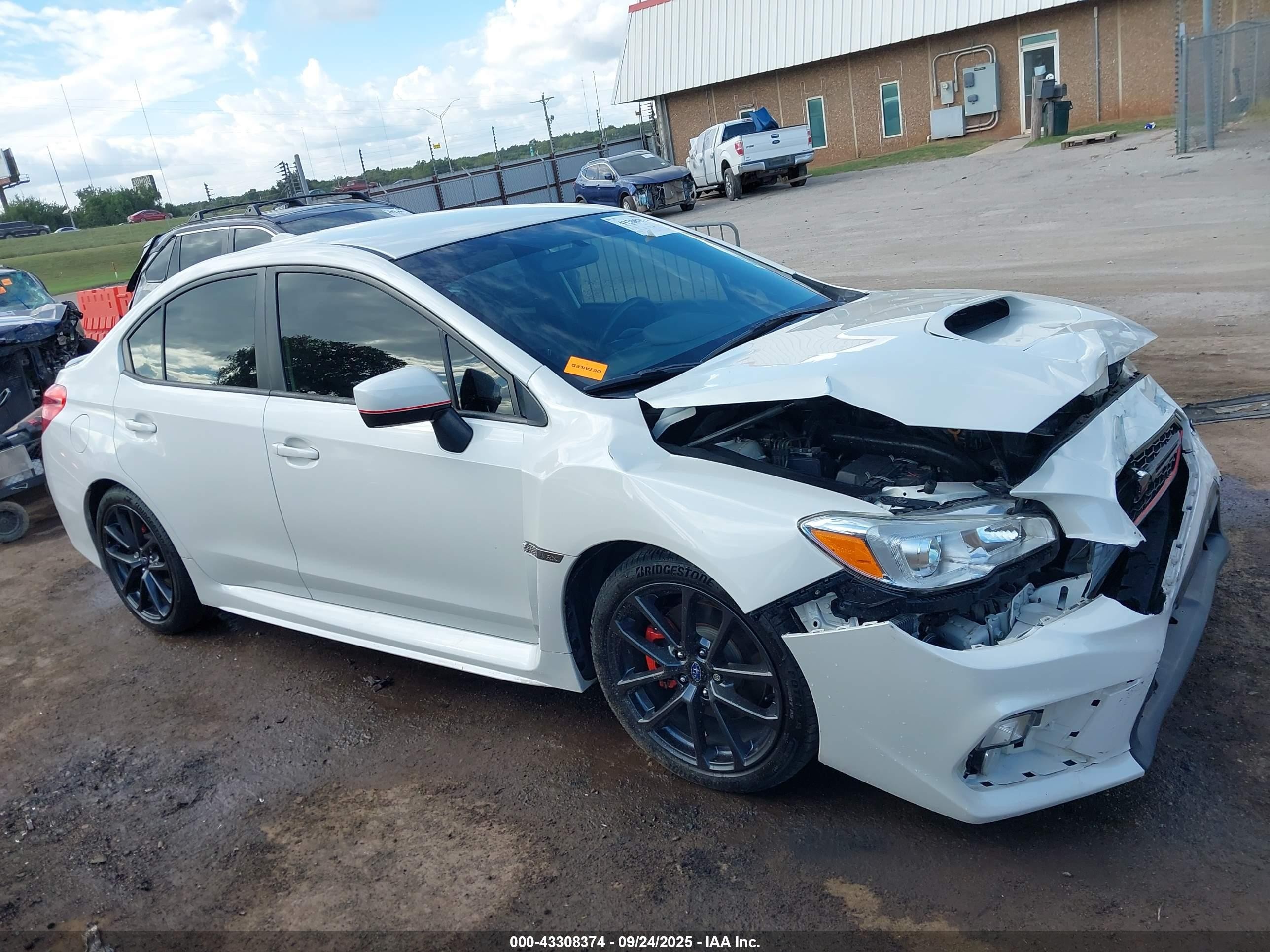 2018 Subaru Wrx Premium White vin: JF1VA1B65J9832687