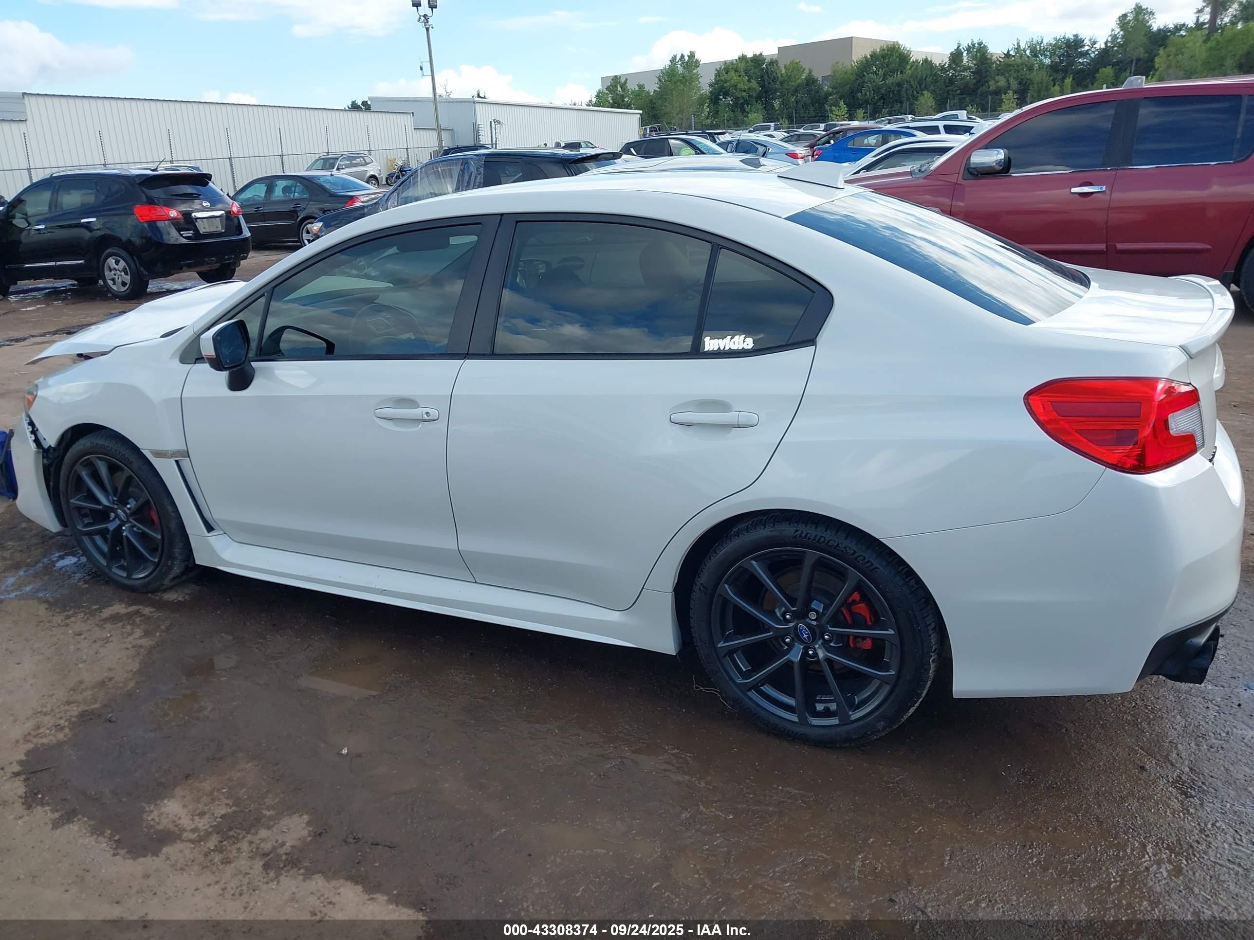 2018 Subaru Wrx Premium White vin: JF1VA1B65J9832687