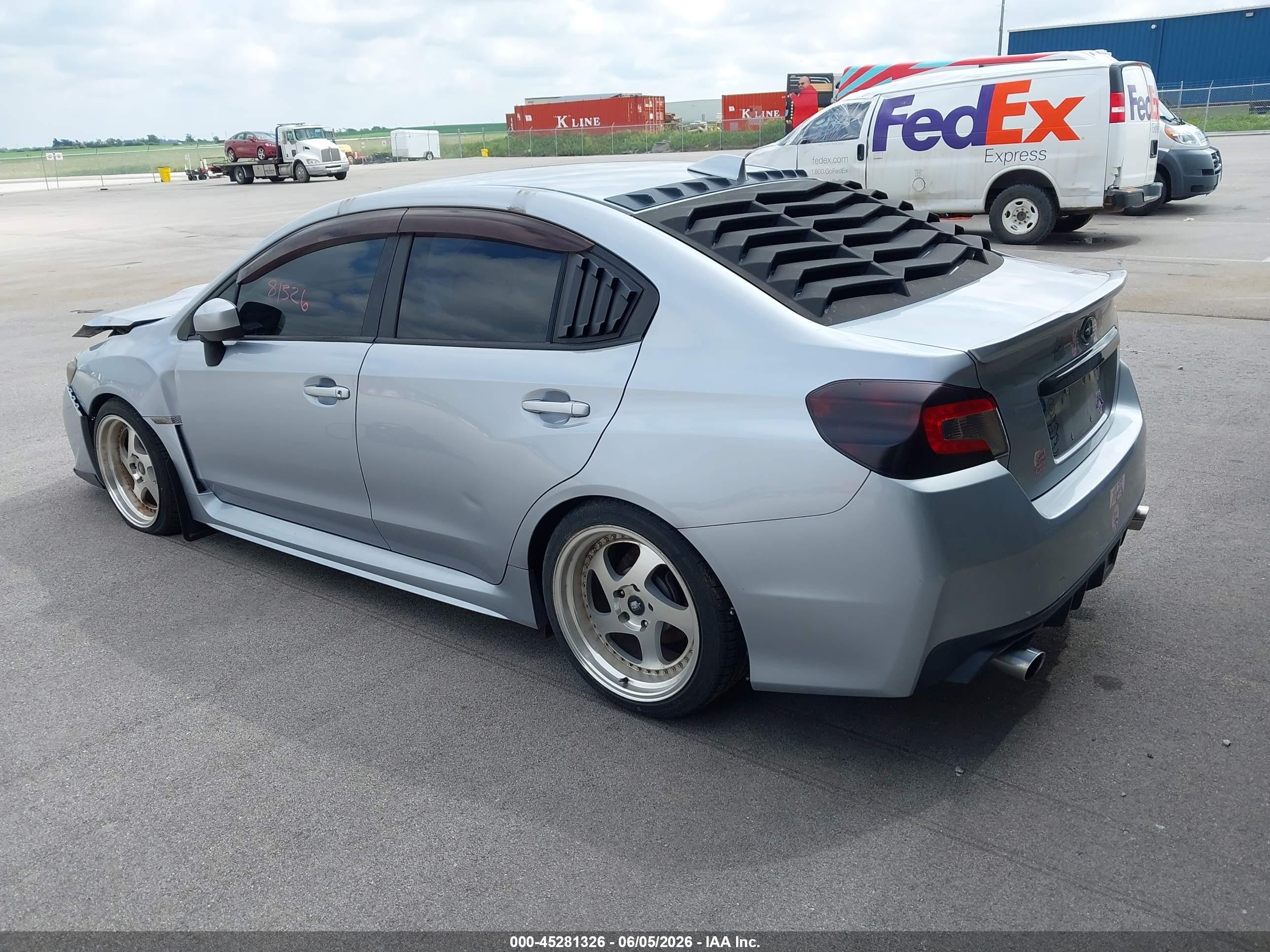 2017 Subaru Wrx   Silver vin: JF1VA1B67H9819322