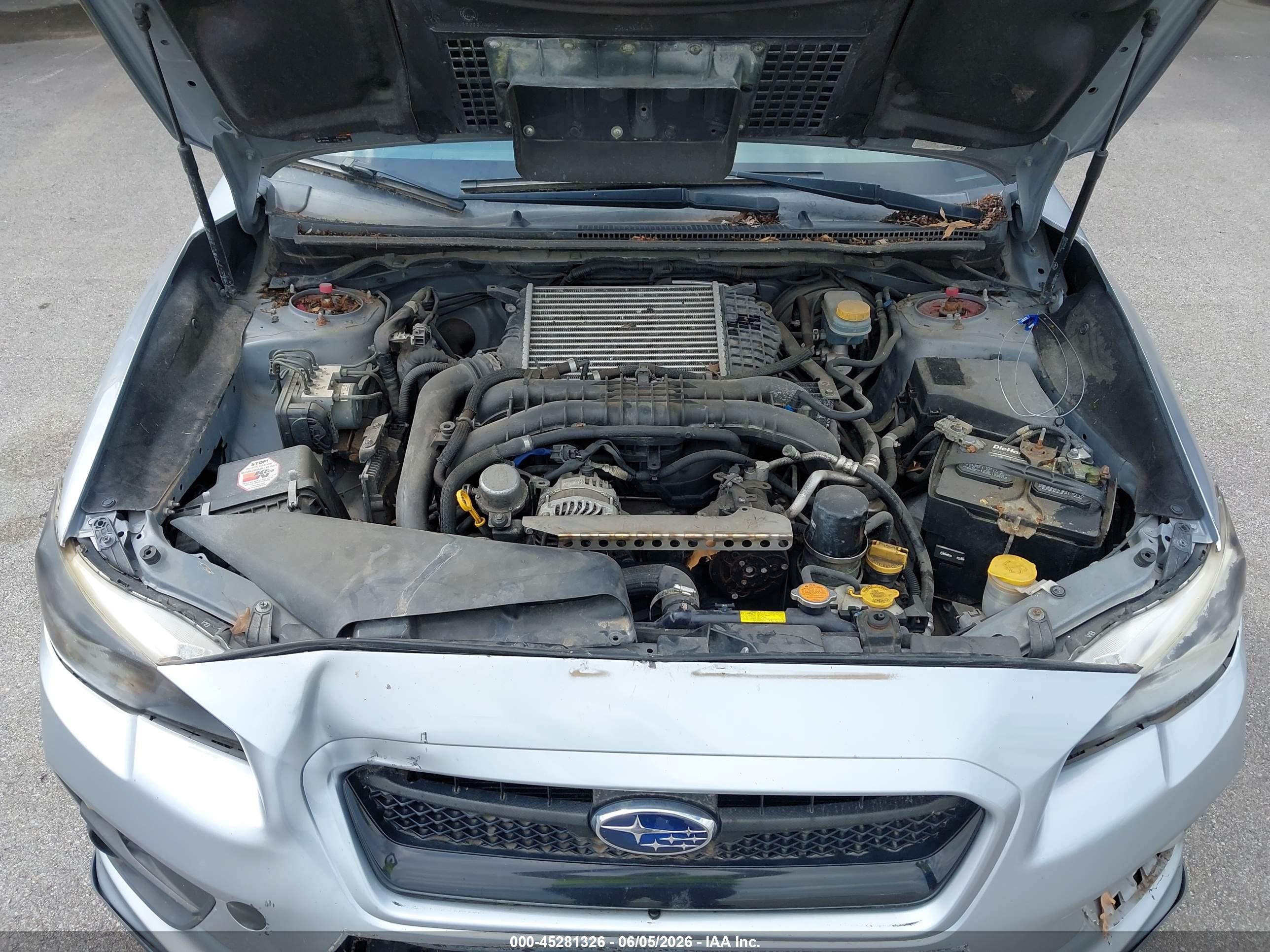2017 Subaru Wrx   Silver vin: JF1VA1B67H9819322