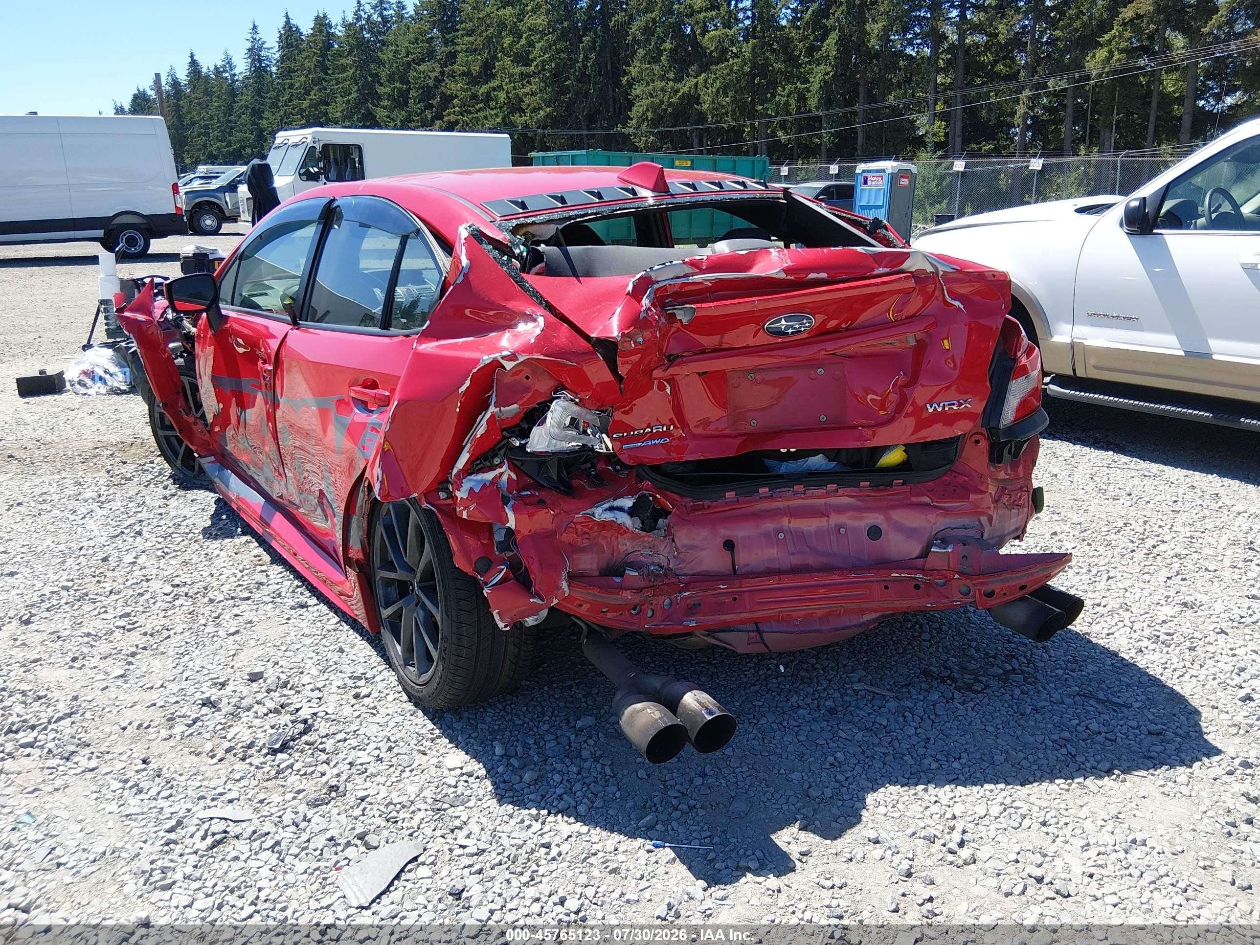 2018 Subaru Wrx Premium Red vin: JF1VA1B67J9804129