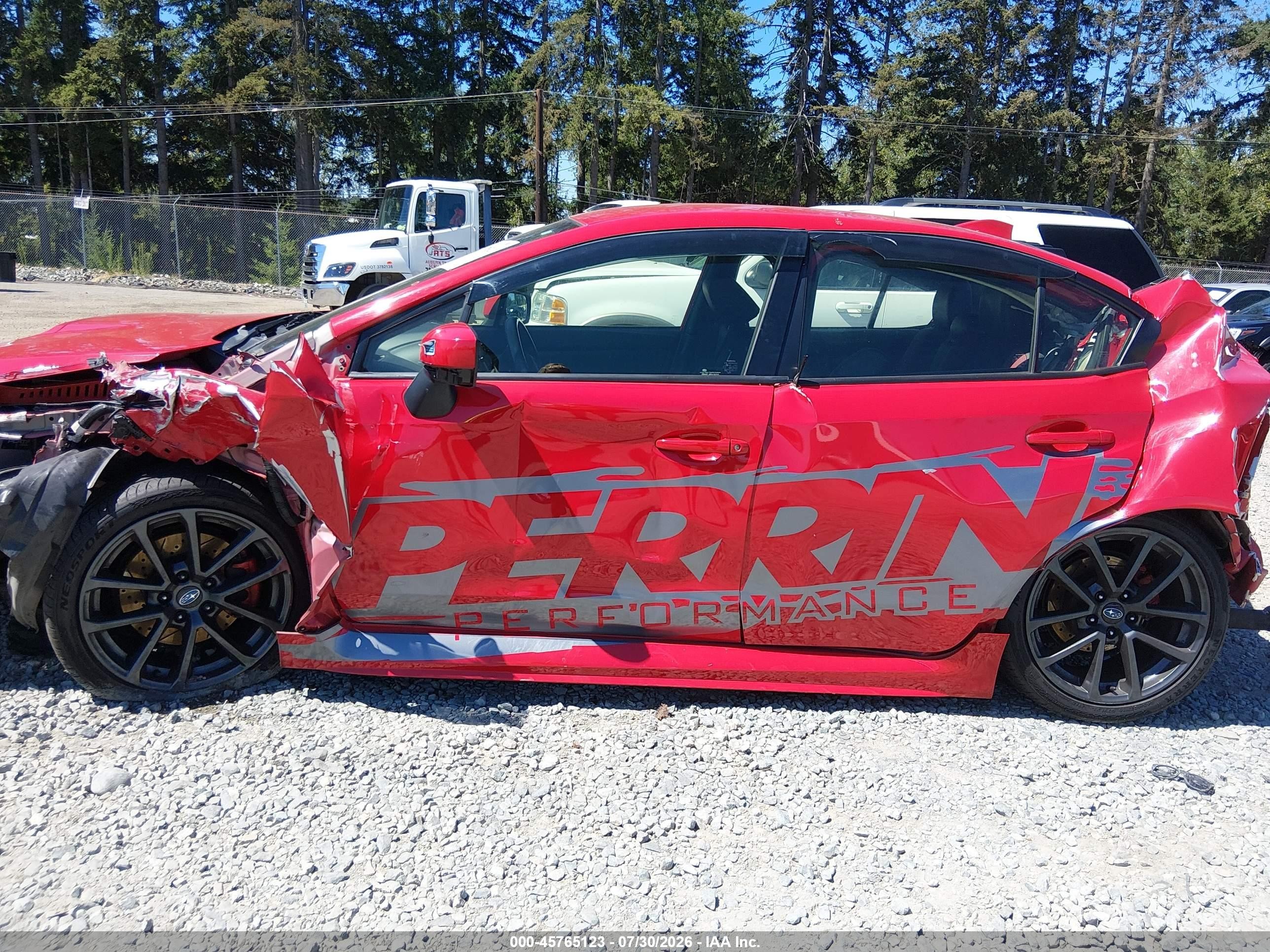 2018 Subaru Wrx Premium Red vin: JF1VA1B67J9804129