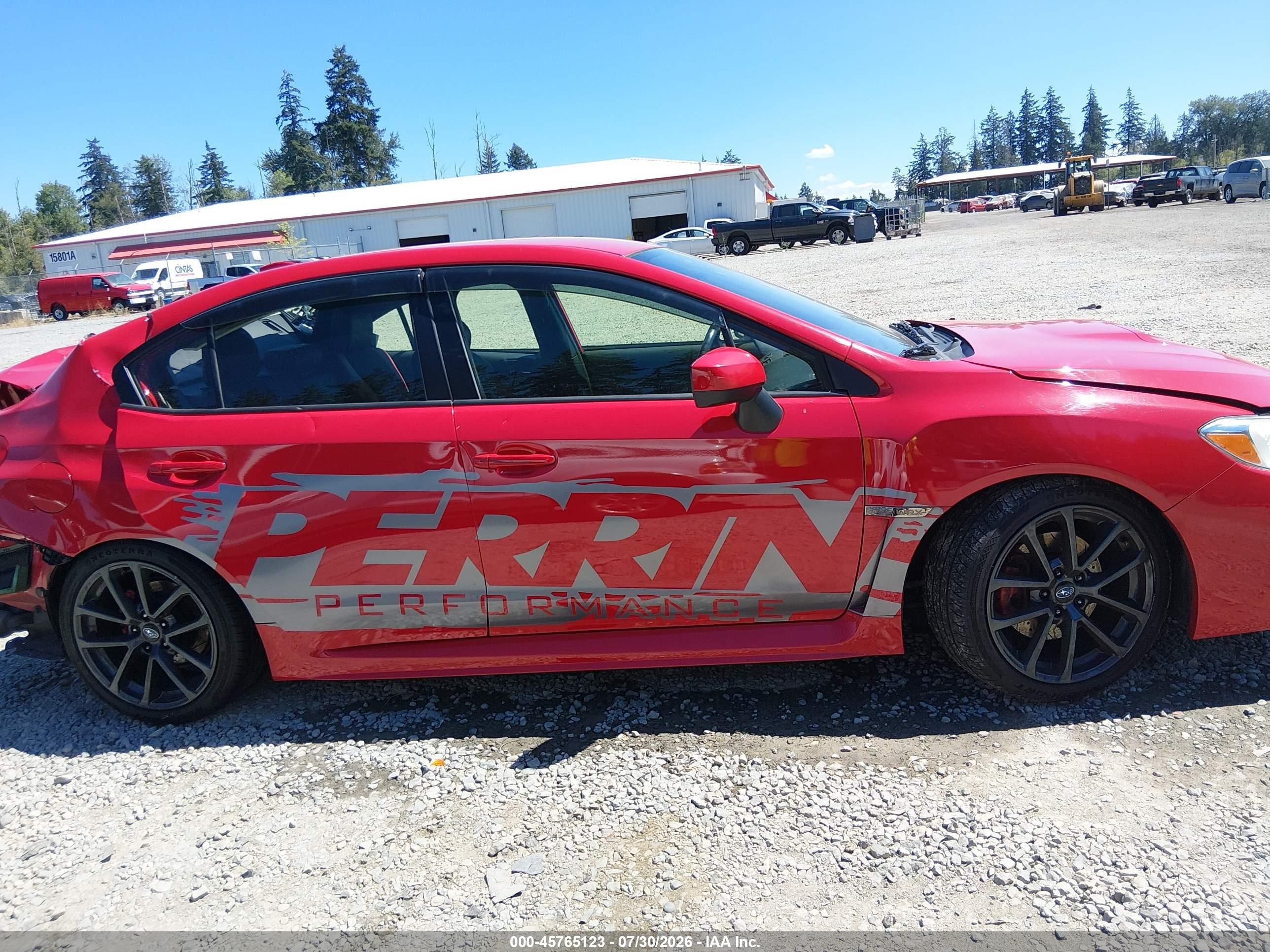 2018 Subaru Wrx Premium Red vin: JF1VA1B67J9804129