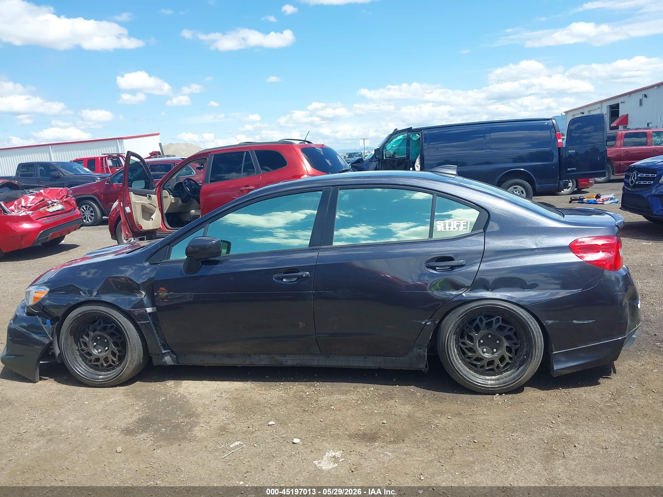 2018 Subaru Wrx Premium Black vin: JF1VA1C65J9821056