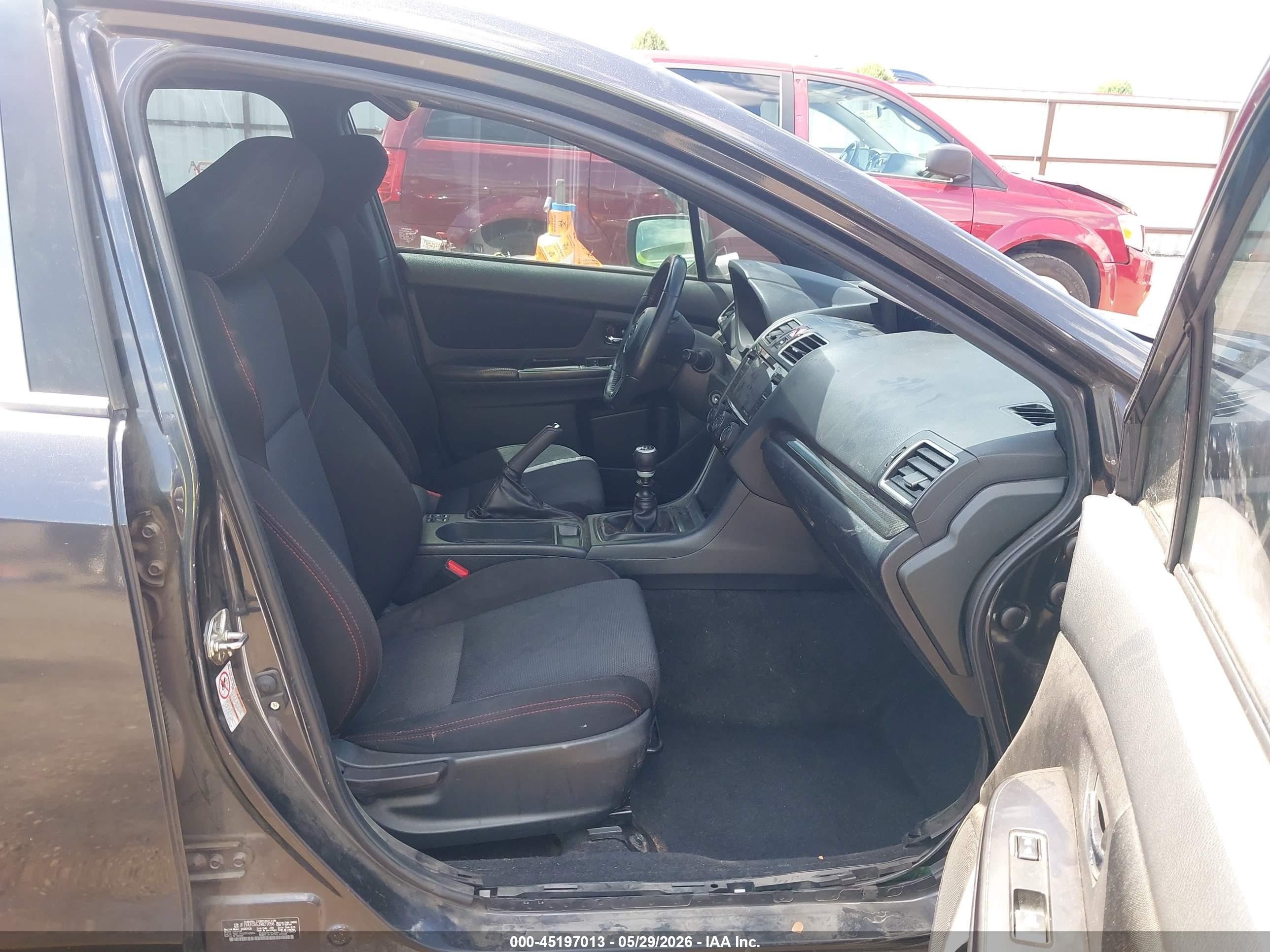 2018 Subaru Wrx Premium Black vin: JF1VA1C65J9821056