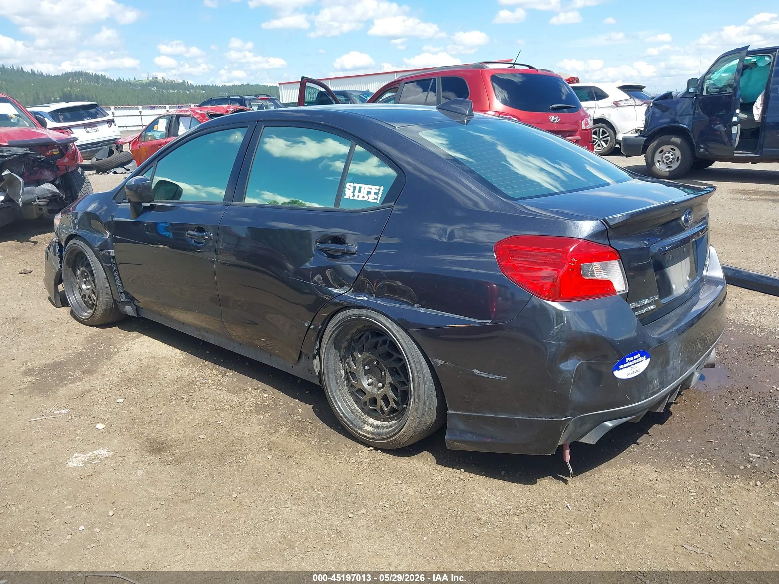 2018 Subaru Wrx Premium Black vin: JF1VA1C65J9821056