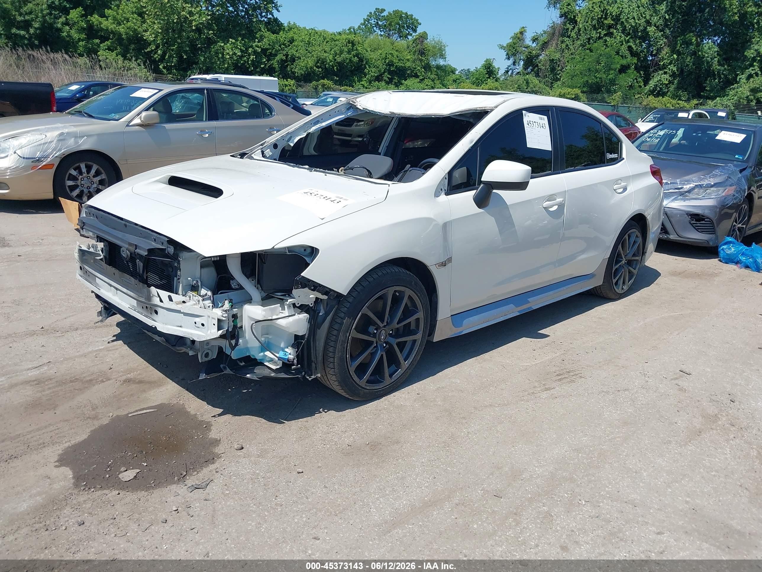 2019 Subaru Wrx Premium White vin: JF1VA1C65K9805280