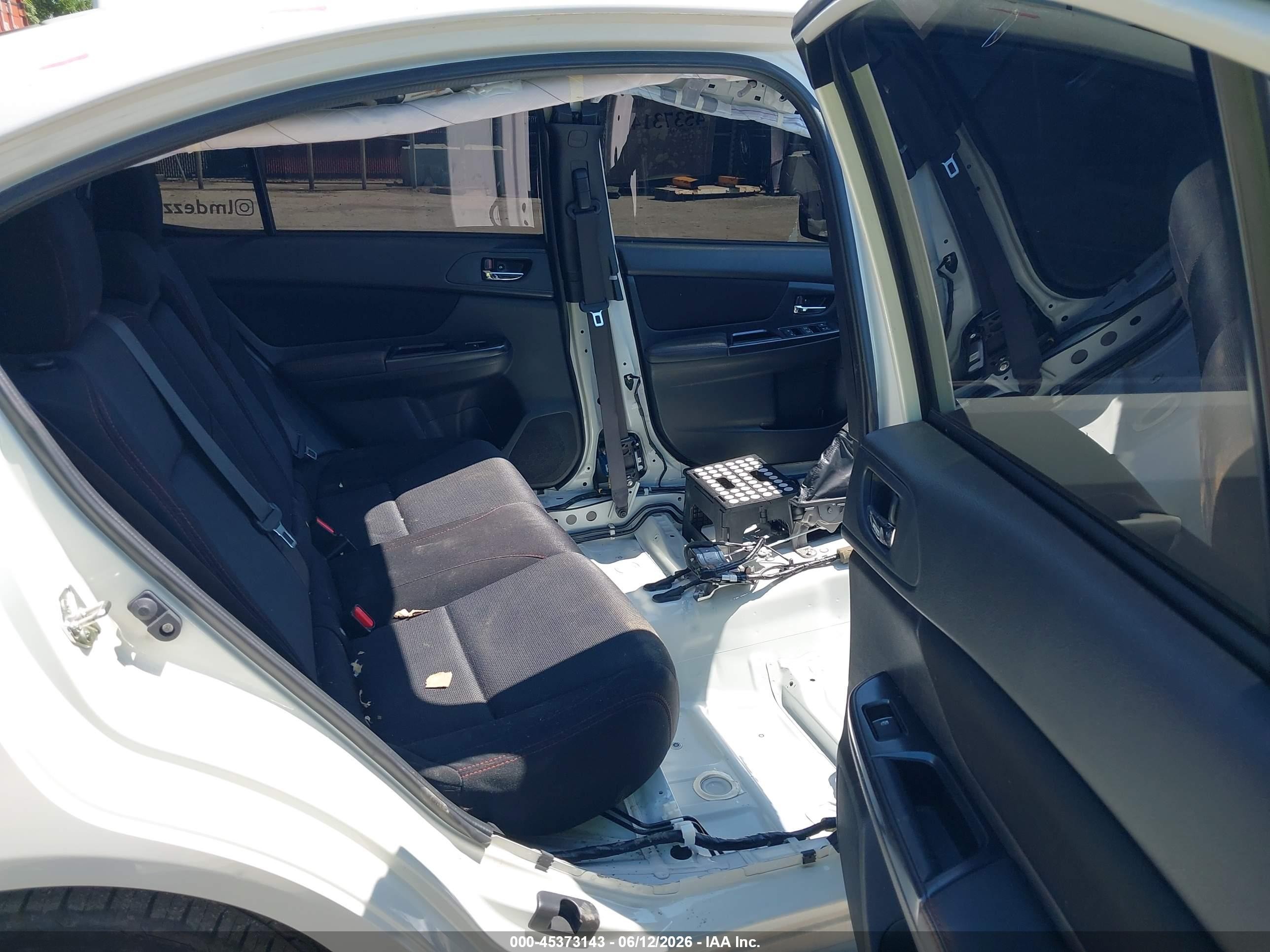2019 Subaru Wrx Premium White vin: JF1VA1C65K9805280