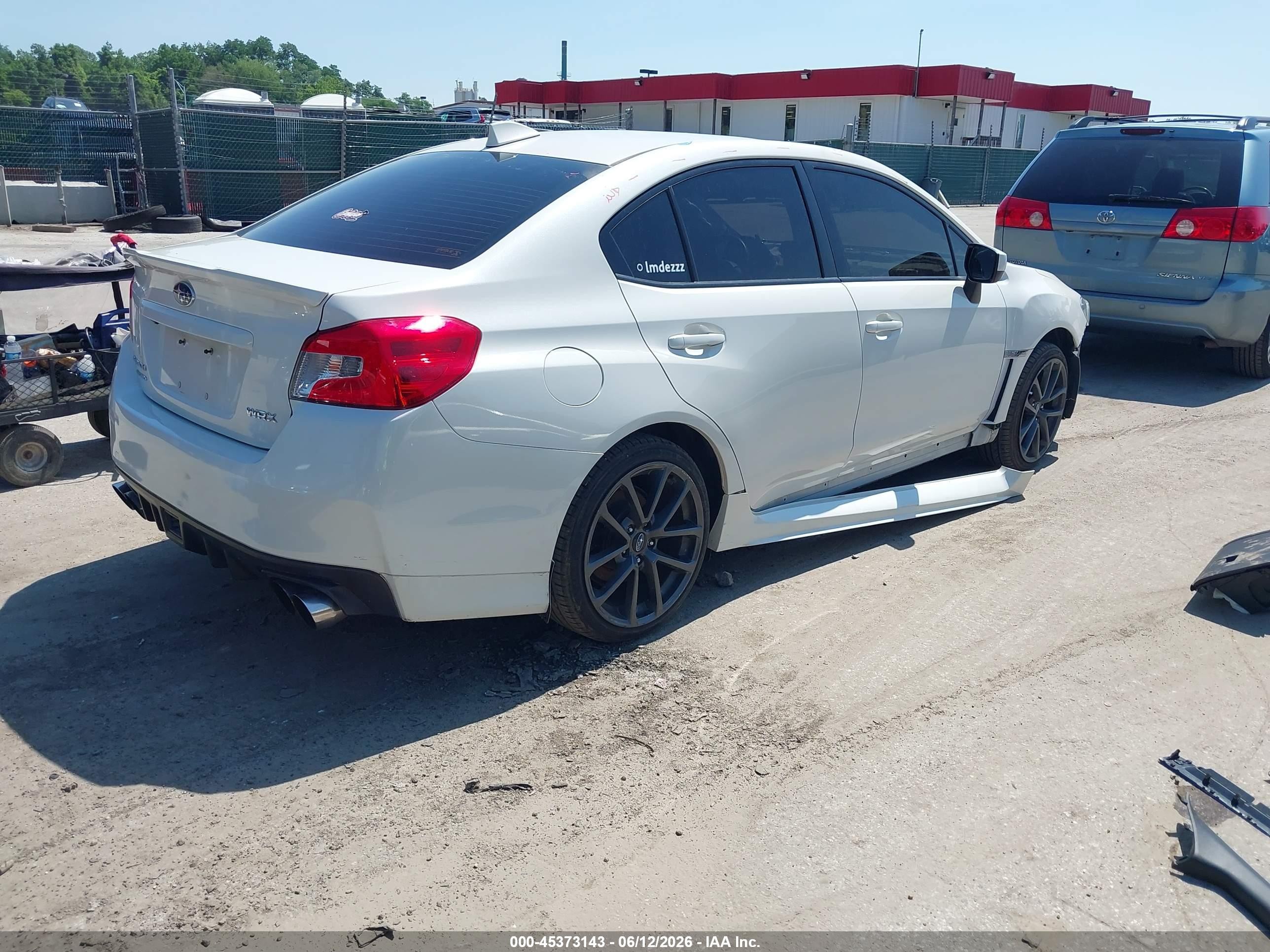 2019 Subaru Wrx Premium White vin: JF1VA1C65K9805280