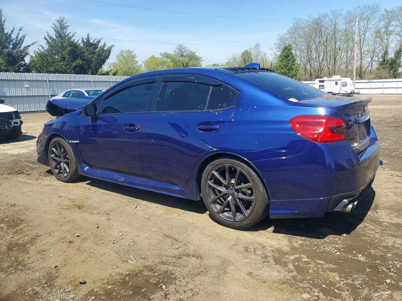 2018 Subaru Wrx Premium Blue vin: JF1VA1C67J8832727