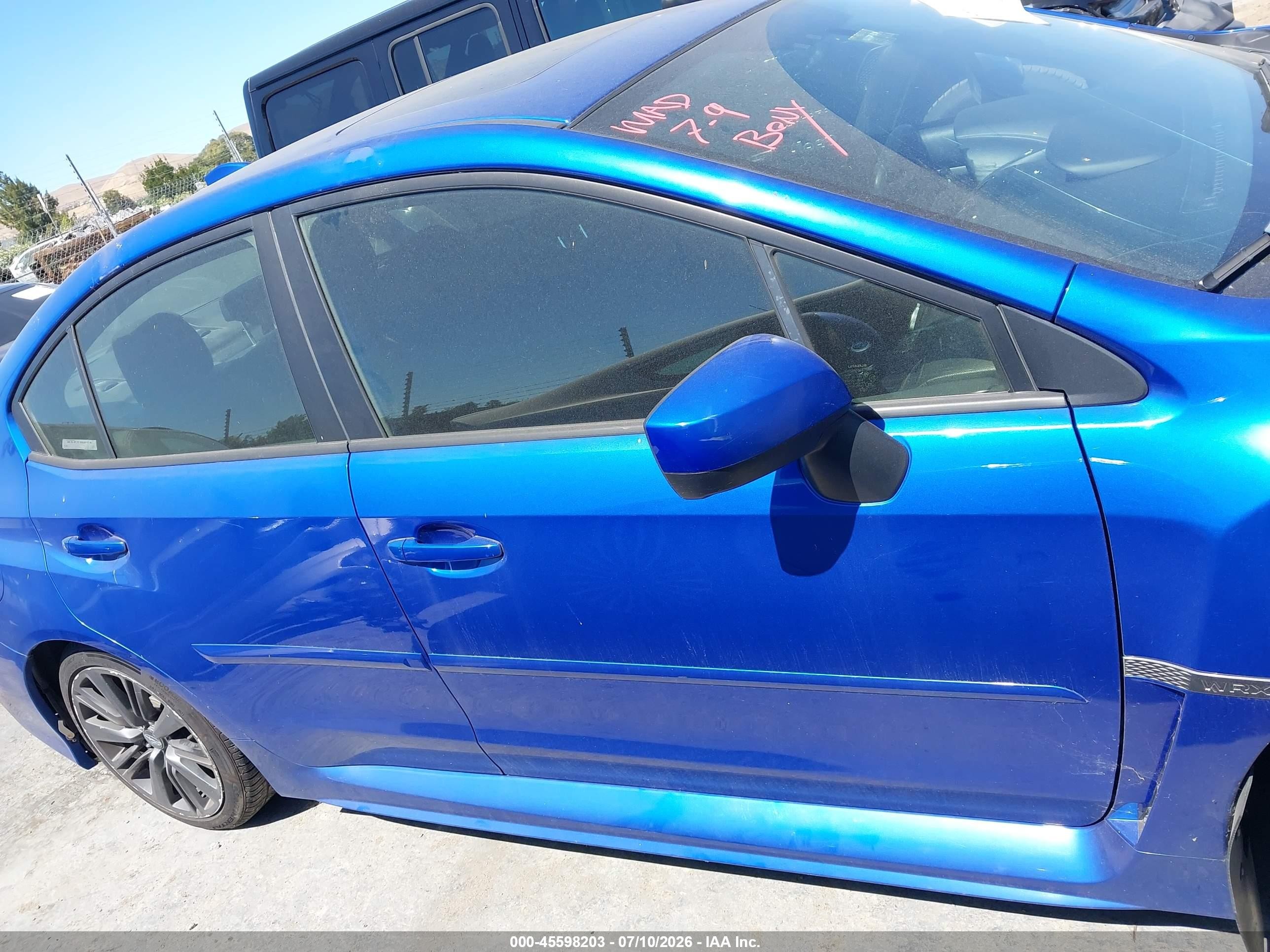 2015 Subaru Wrx Premium Синий vin: JF1VA1D60F9811444