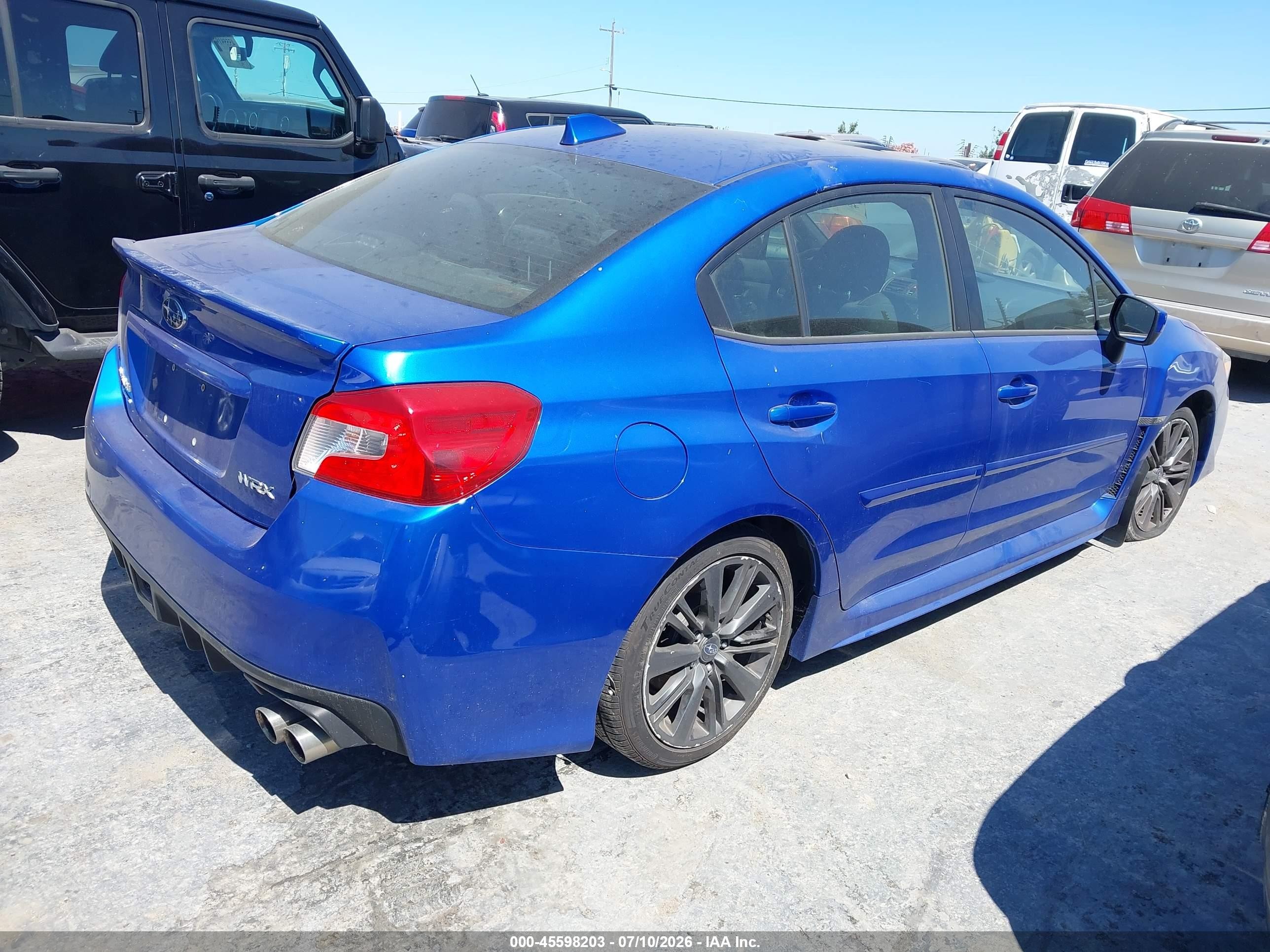 2015 Subaru Wrx Premium Синий vin: JF1VA1D60F9811444