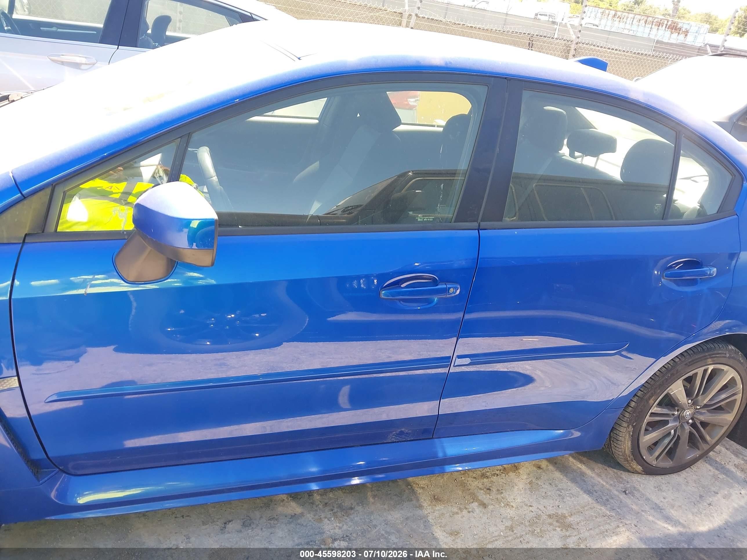 2015 Subaru Wrx Premium Синий vin: JF1VA1D60F9811444