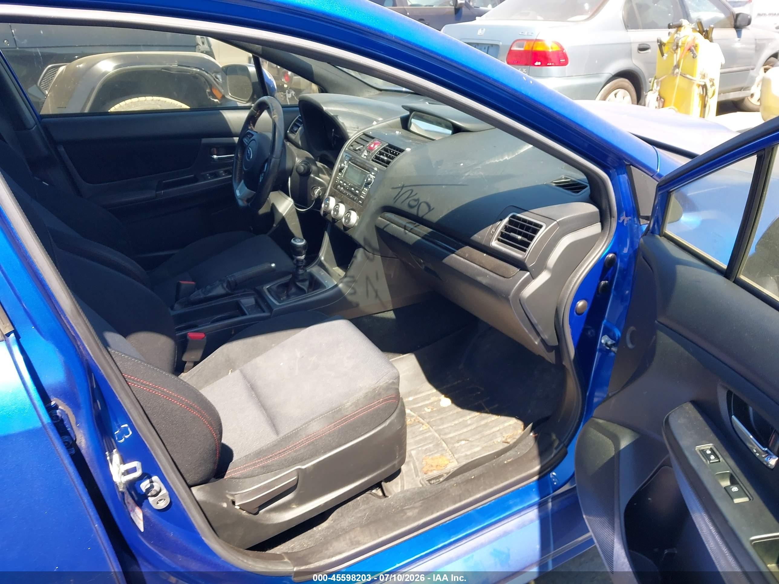 2015 Subaru Wrx Premium Синий vin: JF1VA1D60F9811444