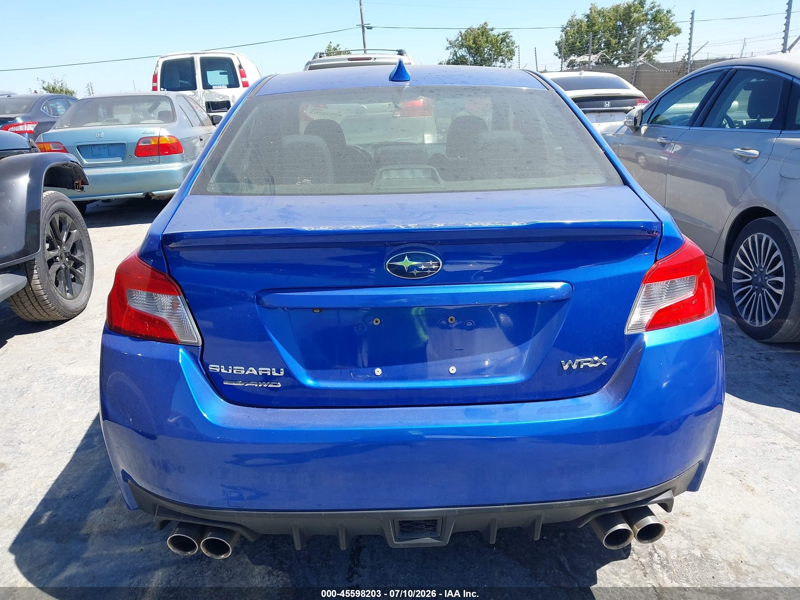 2015 Subaru Wrx Premium Синий vin: JF1VA1D60F9811444