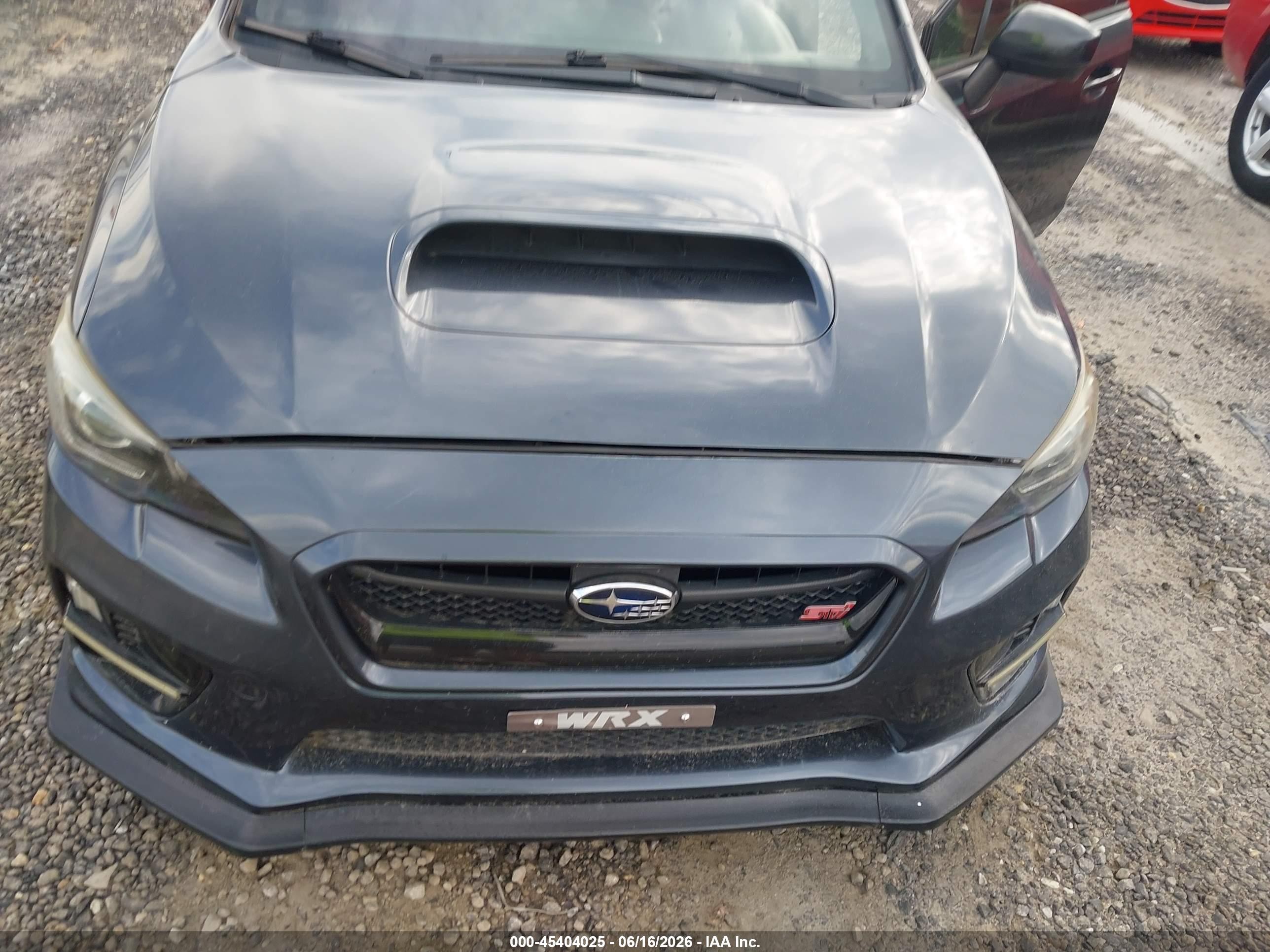 2015 Subaru Wrx Premium Gray vin: JF1VA1D60F9823318
