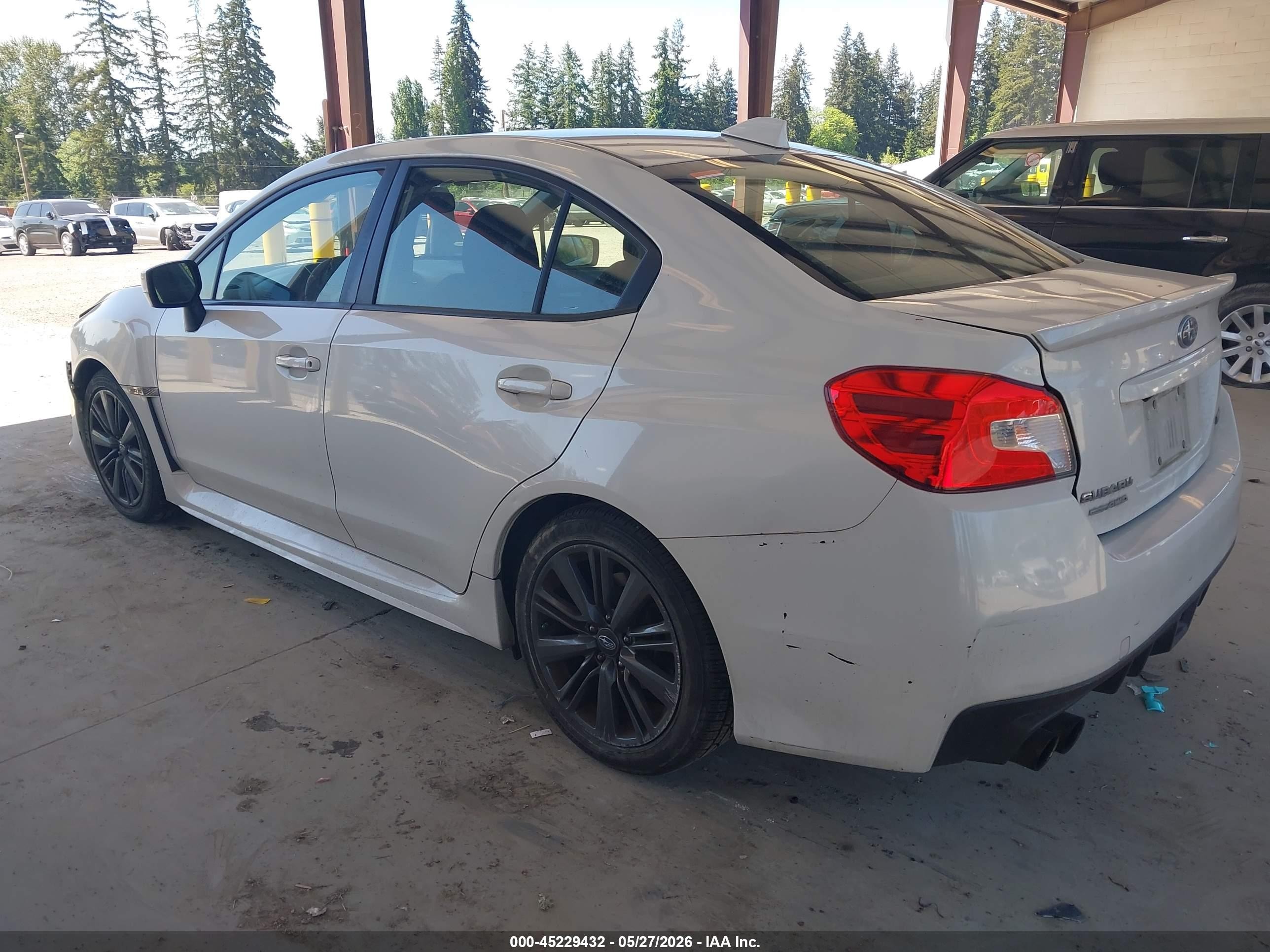 2015 Subaru Wrx Premium White vin: JF1VA1D61F8835788